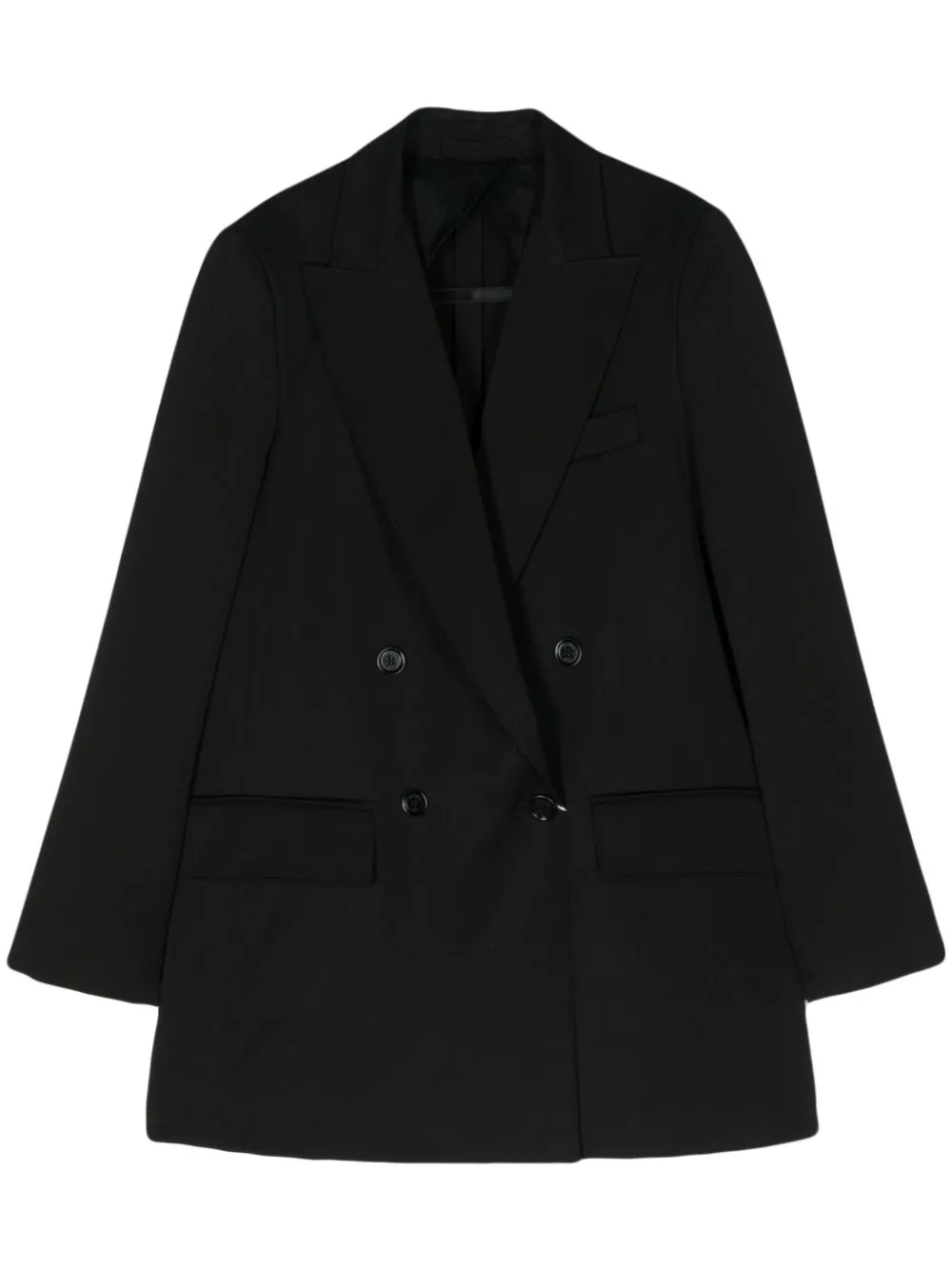 Giacca doppiopetto levico in nero - donna