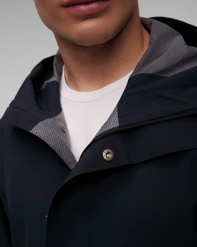 Giacca impermeabile blu scuro da uomo Fjallraven Vardag Hydratic Anorak M