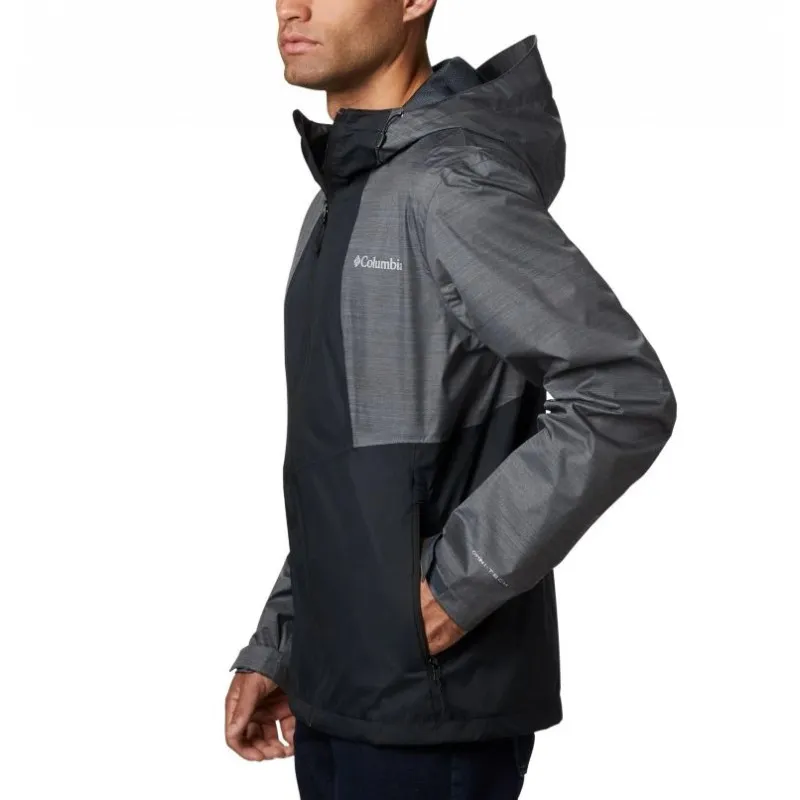 Giacca impermeabile Columbia Inner Limits II (nero, Graphite heather) Uomo