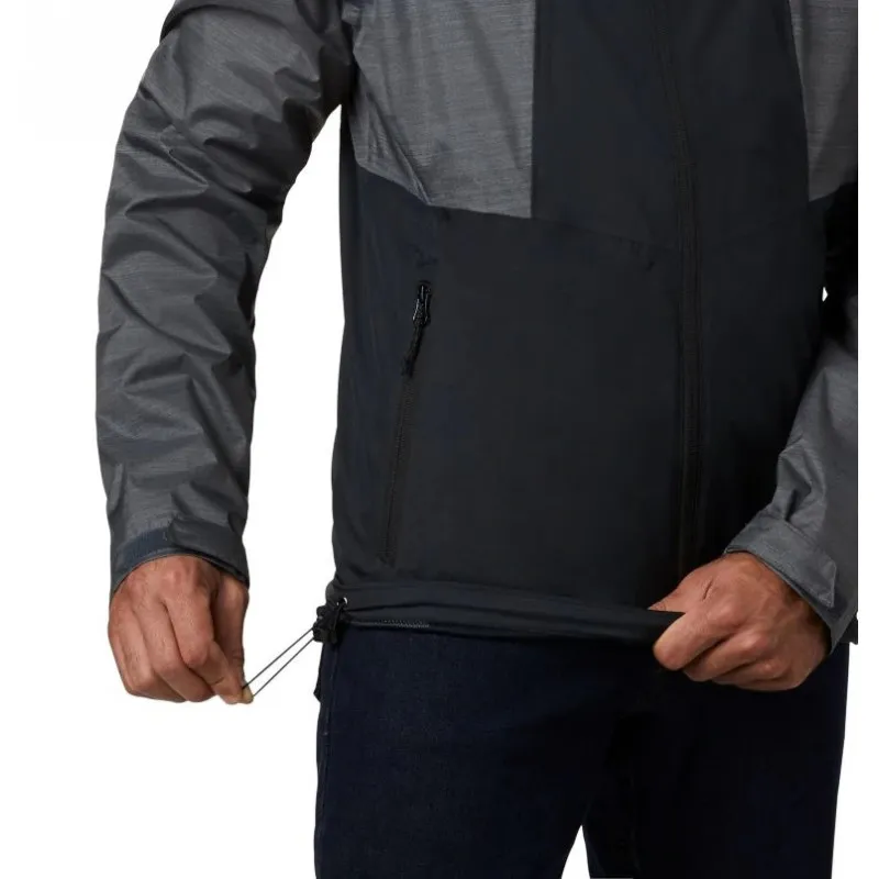 Giacca impermeabile Columbia Inner Limits II (nero, Graphite heather) Uomo