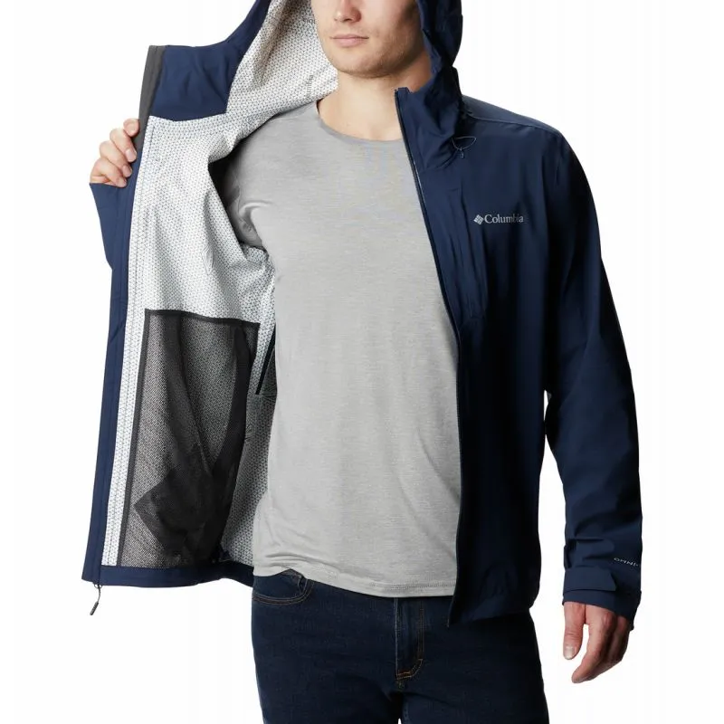 Giacca impermeabile Columbia Omni-tech Ampli-dry Sh (Collegiate Navy) Uomo