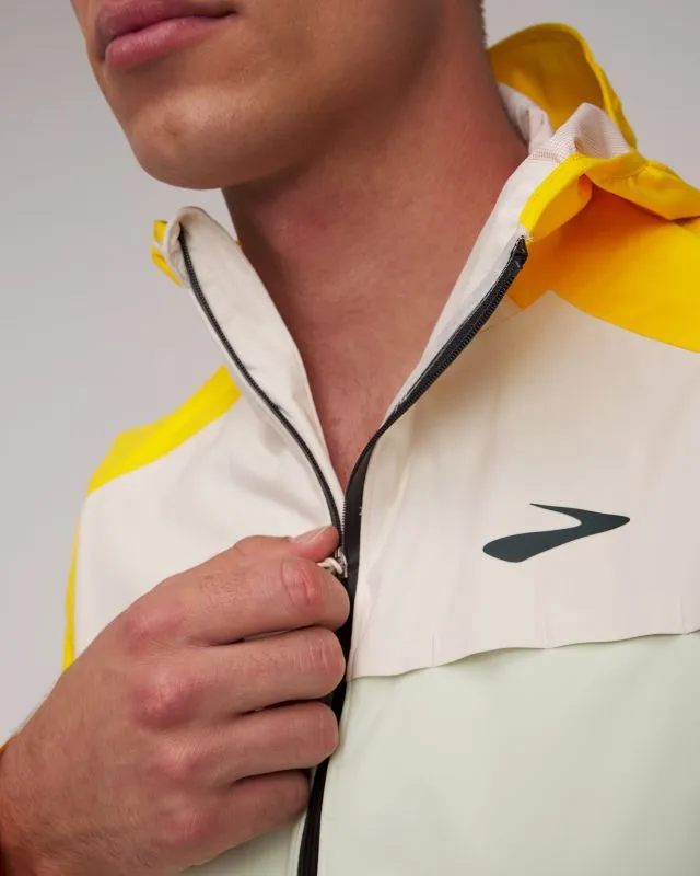 Giacca impermeabile da corsa da uomo Brooks High Point Waterproof Jacket