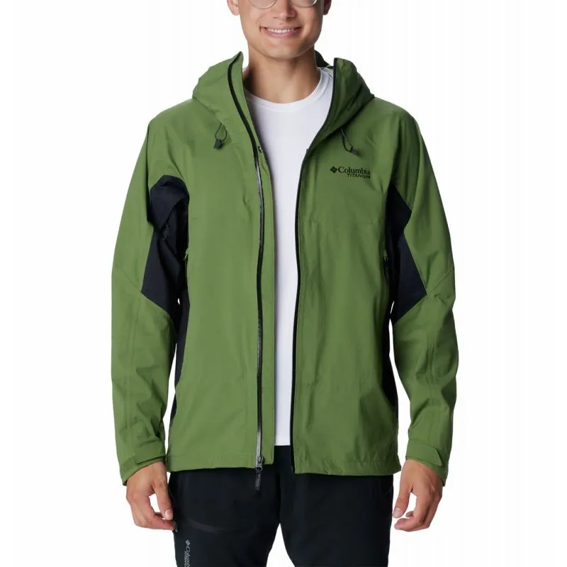 Giacca impermeabile da uomo Columbia Mazama Trail™ Shell (Canteen, Nero)