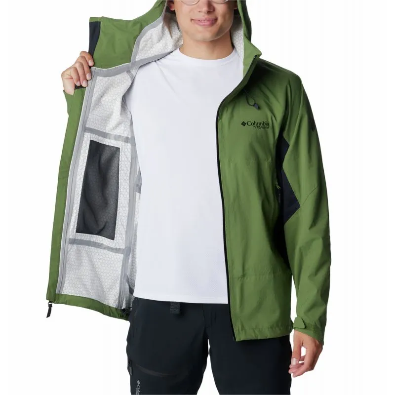 Giacca impermeabile da uomo Columbia Mazama Trail™ Shell (Canteen, Nero)