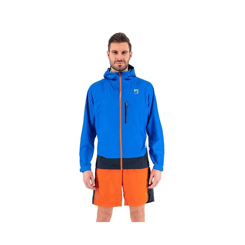 Giacca impermeabile da uomo Karpos Lot Rain (indaco/spazio esterno/tangerino)