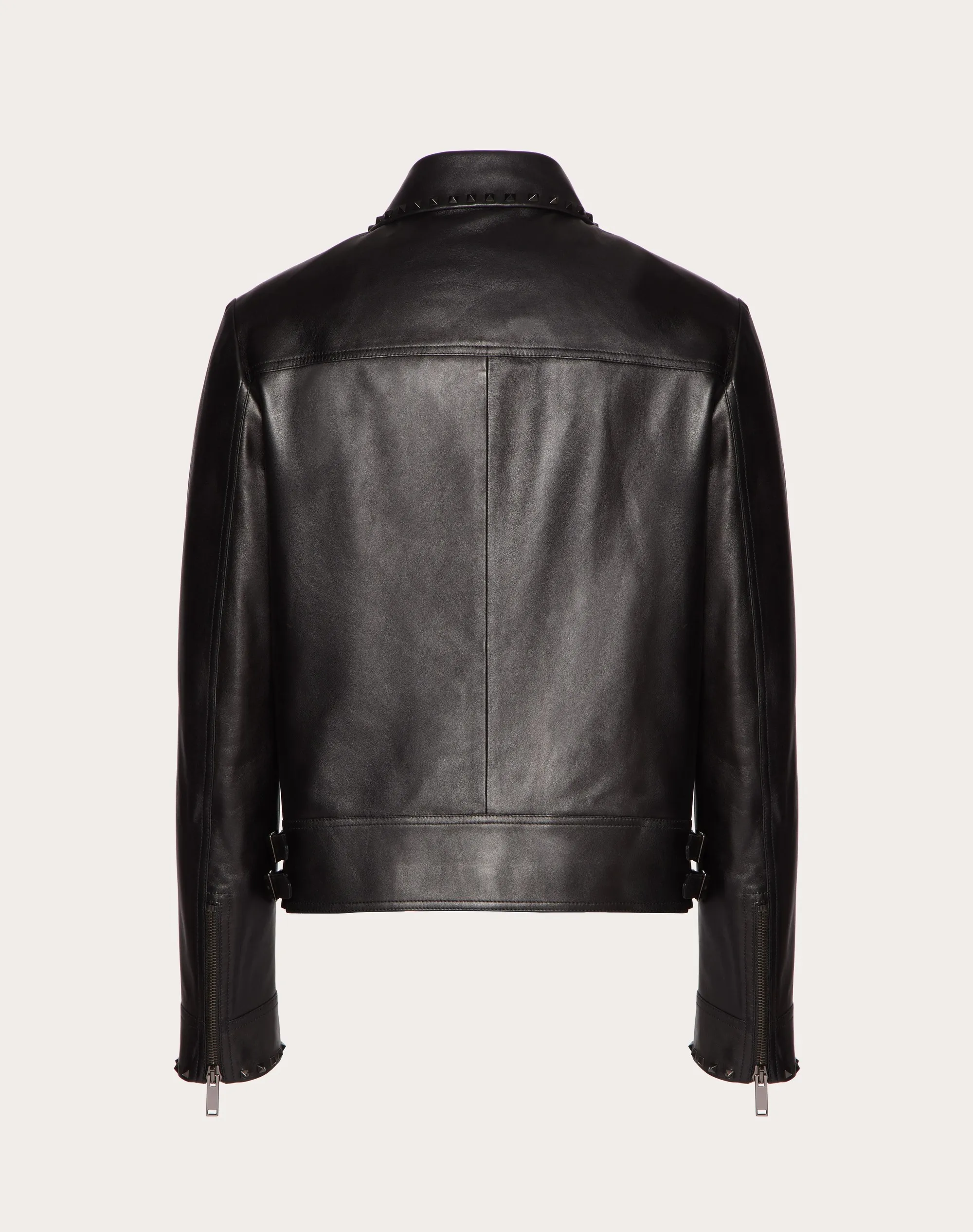 GIACCA IN PELLE CON BORCHIE BLACK UNTITLED