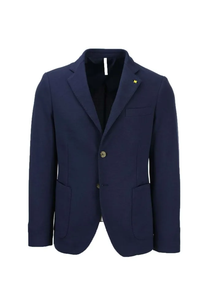 Giacca monopetto in tessuto stretch