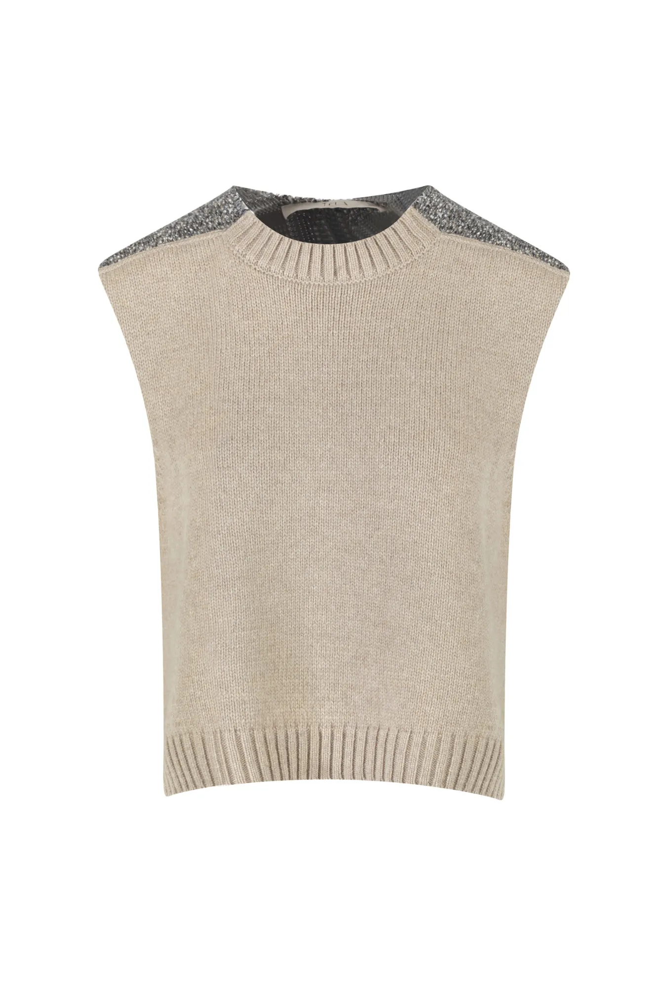Gilet - 440937 - Beige/Grigio
