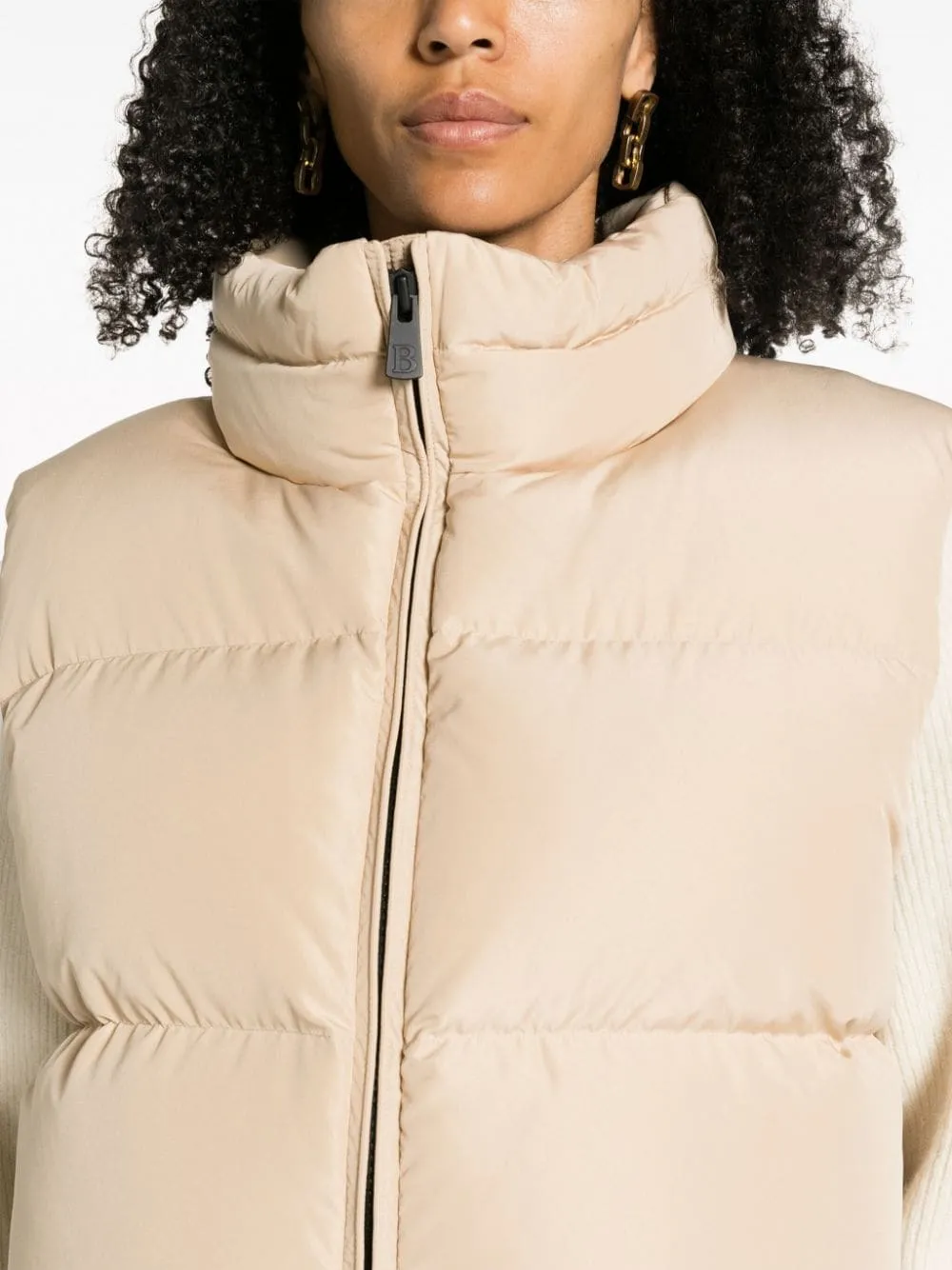 Gilet crop Ramon in beige - donna