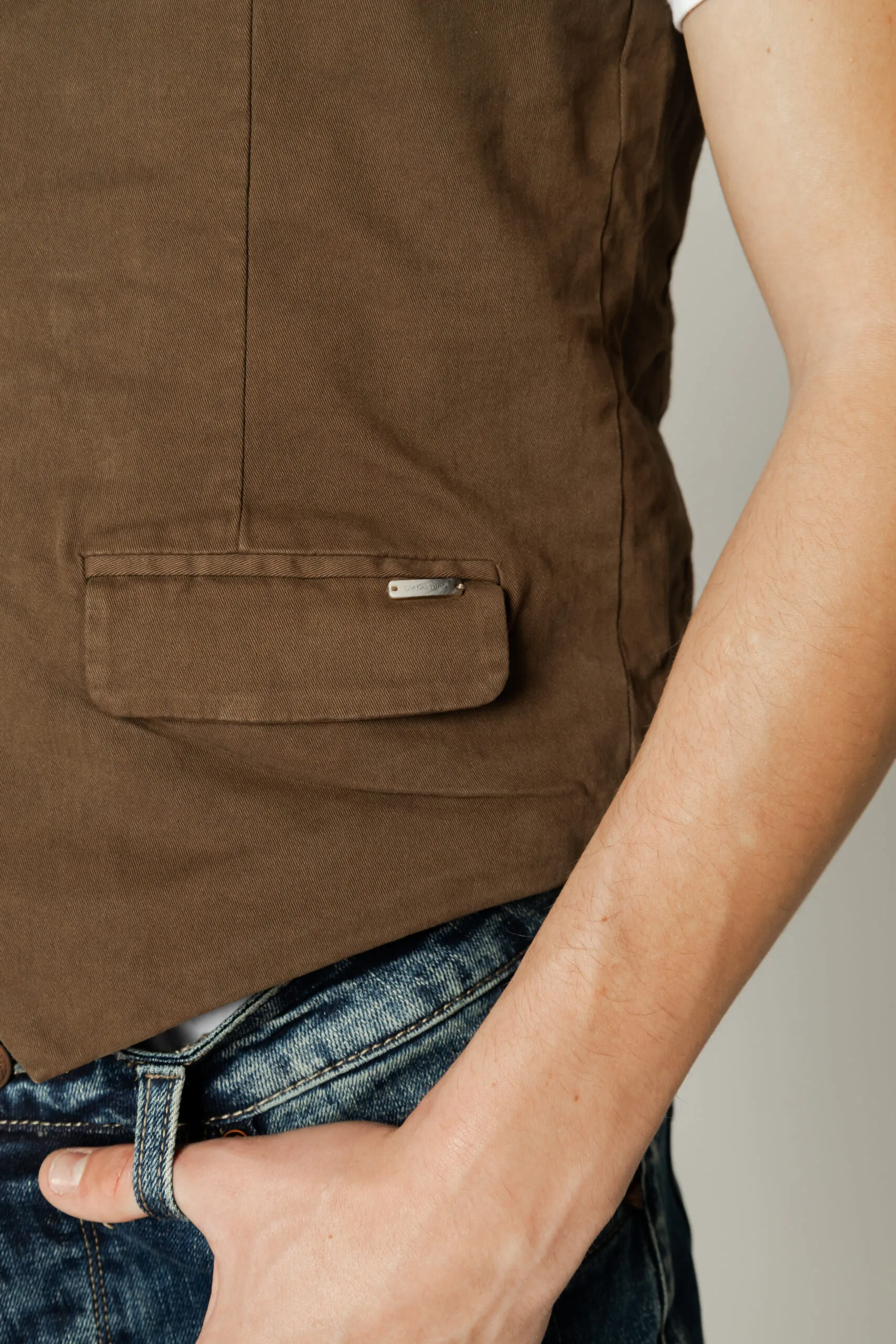 Gilet da completo Gianni Lupo  Marrone