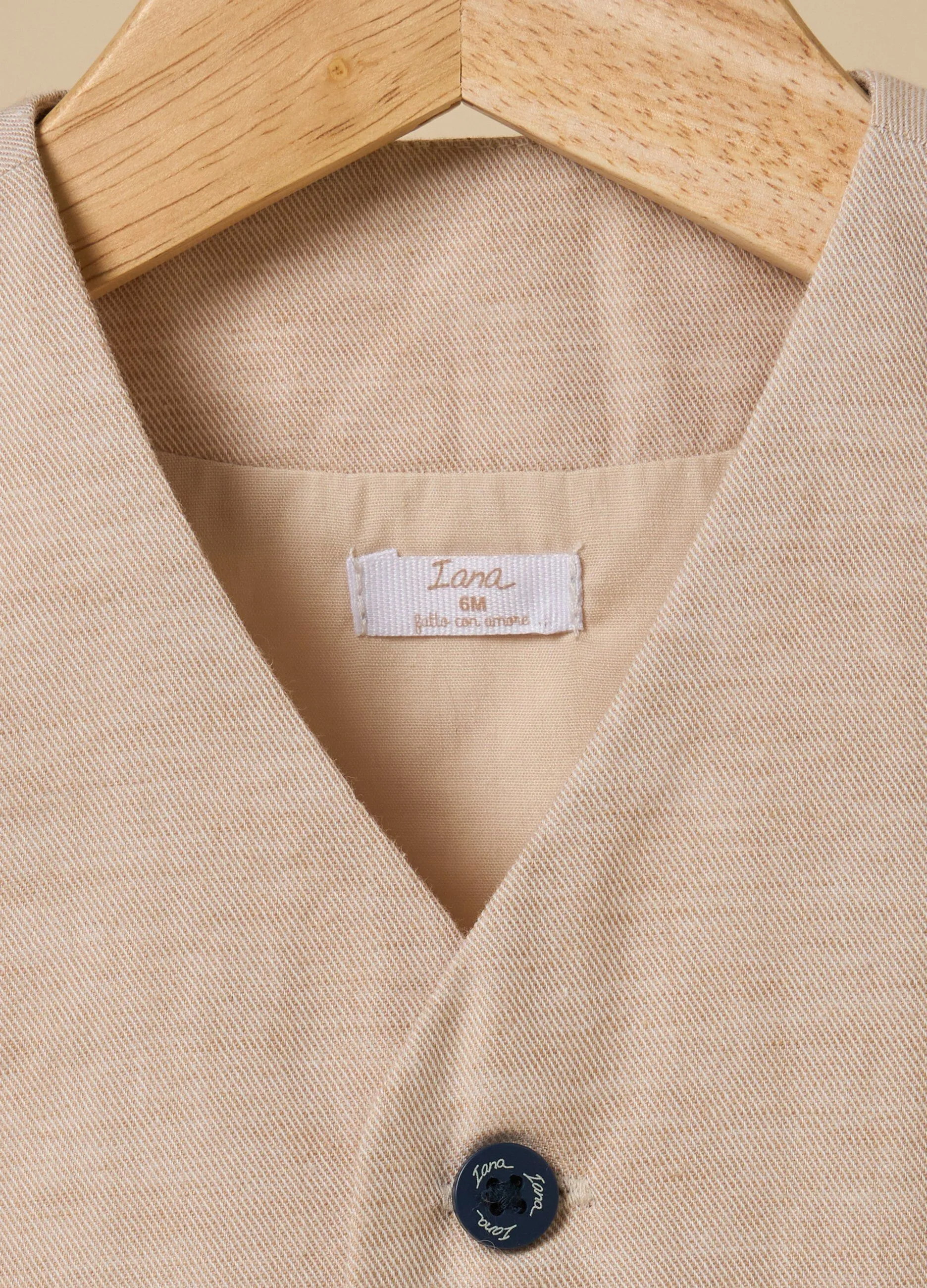 Gilet IANA in misto lino neonato