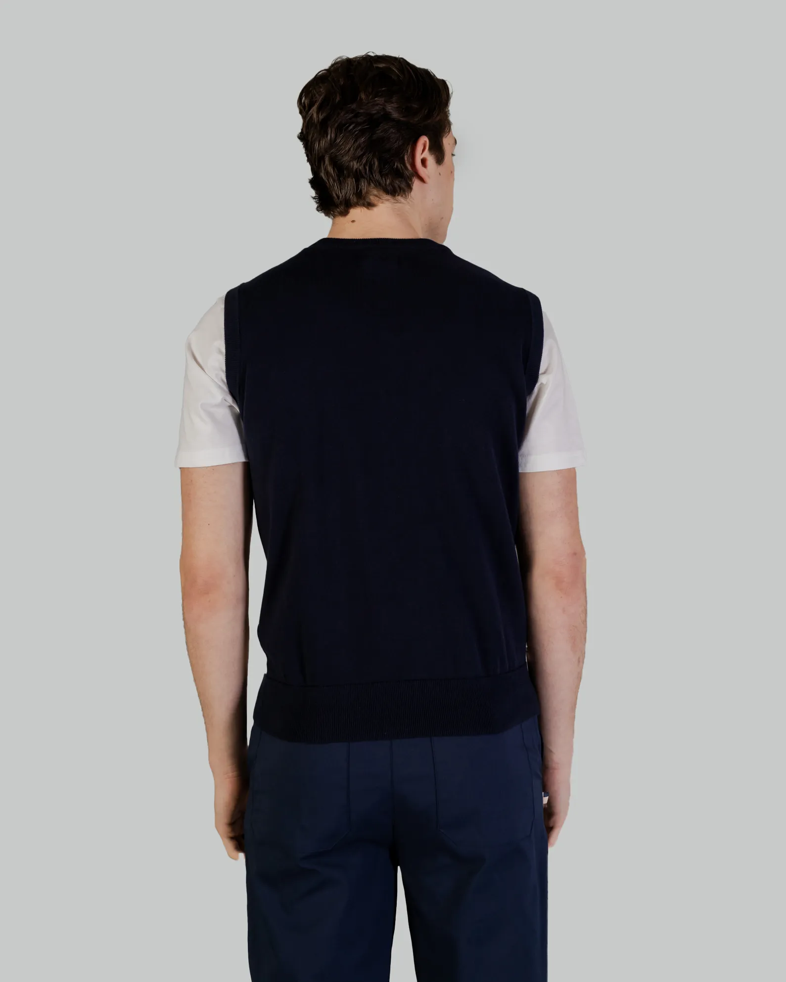 Gilet in maglia Aquascutum ACTIVE MACRO CHECK VEST Blu