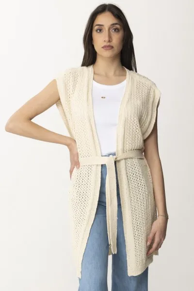 Gilet in maglia con strass PARCHMENT PAILLETTES