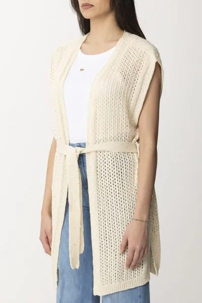 Gilet in maglia con strass PARCHMENT PAILLETTES