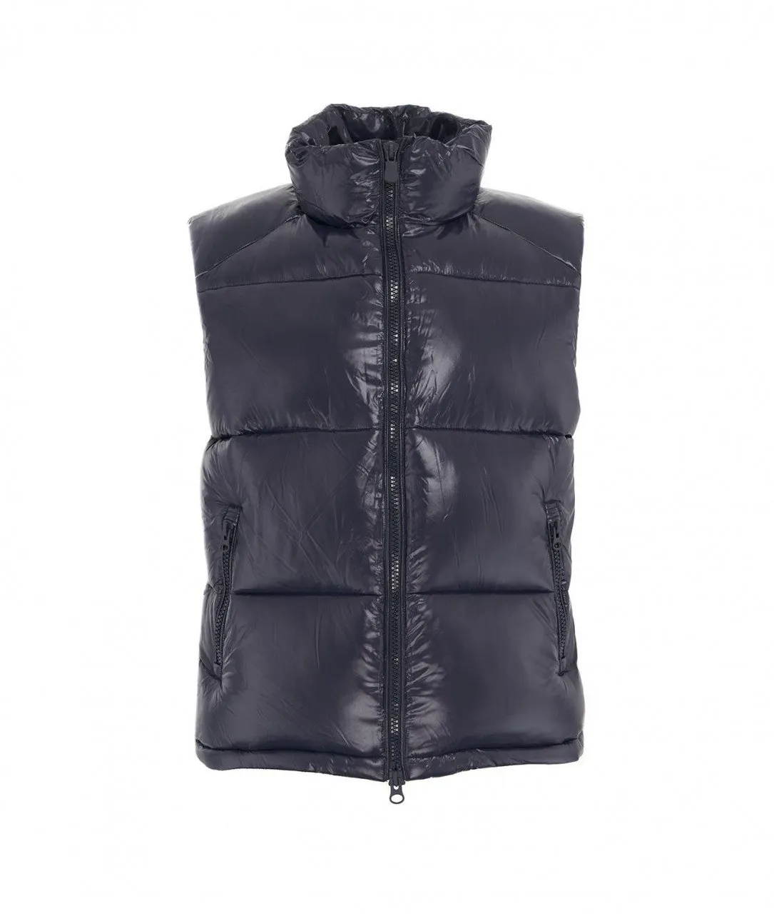 Gilet Luck in eco piua blu scuro blu scuro