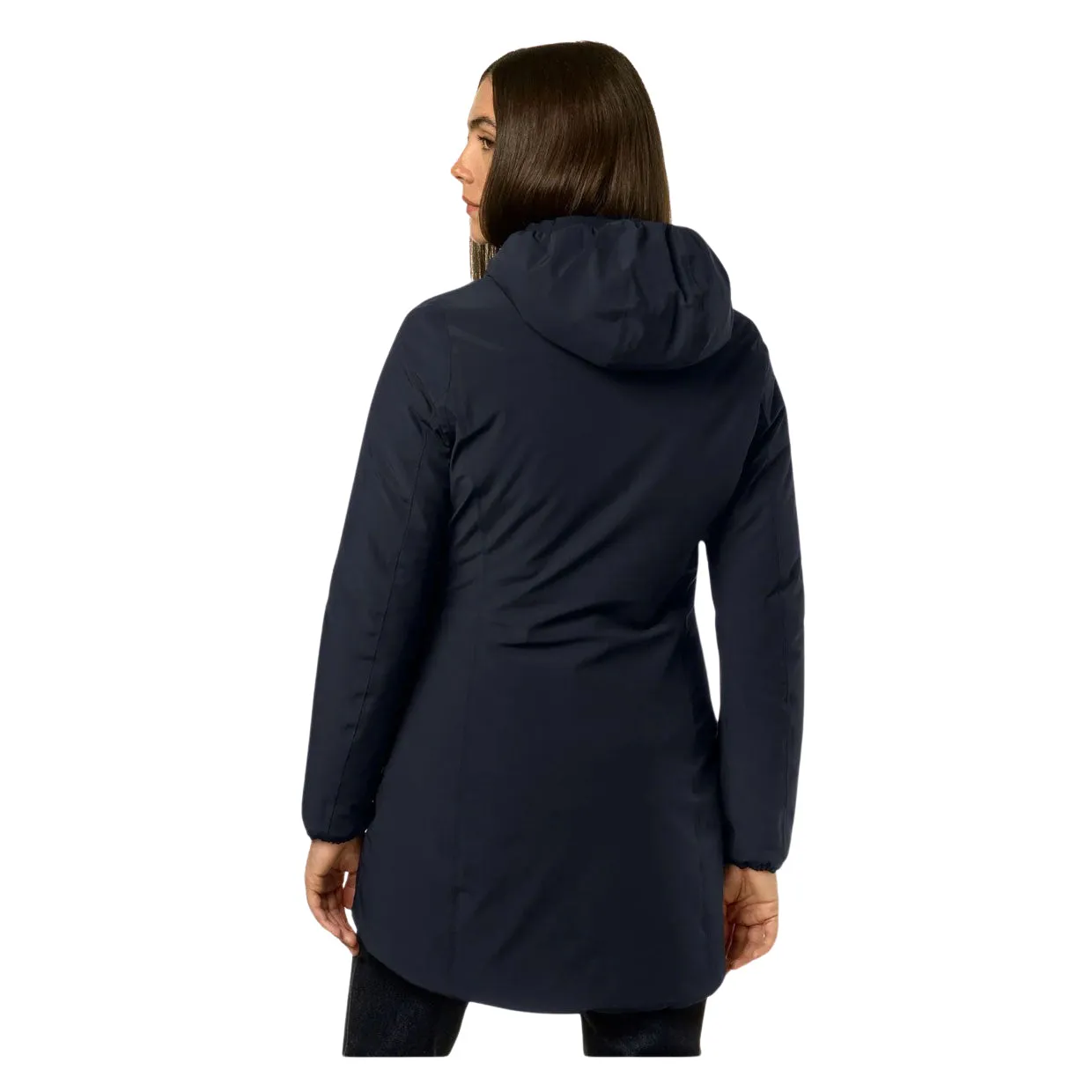 Giubbino Donna K-Way Denise Warm Reversibile Blu / Bianco Panna