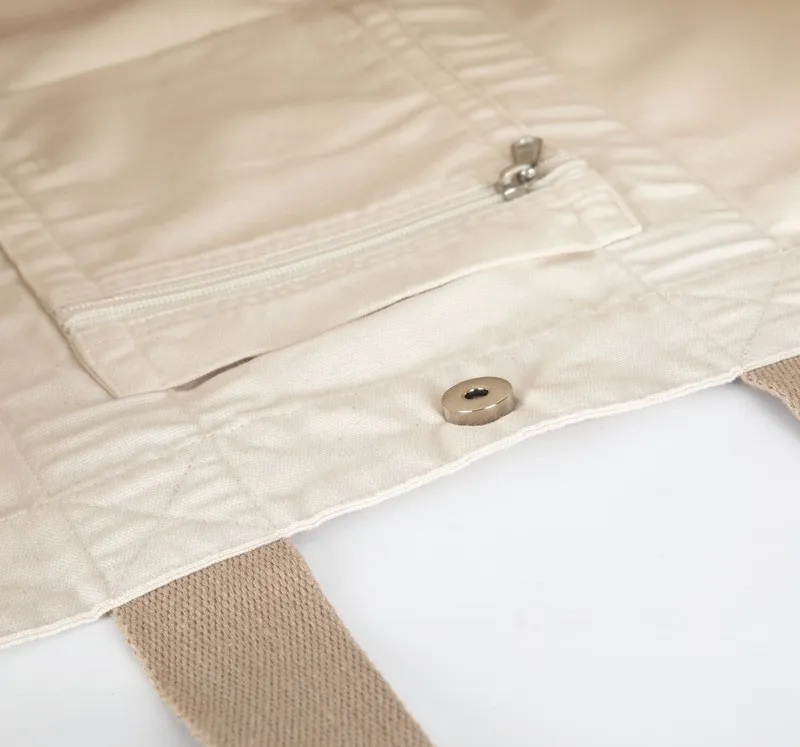 Grande shopping bag riciclata a soffietto