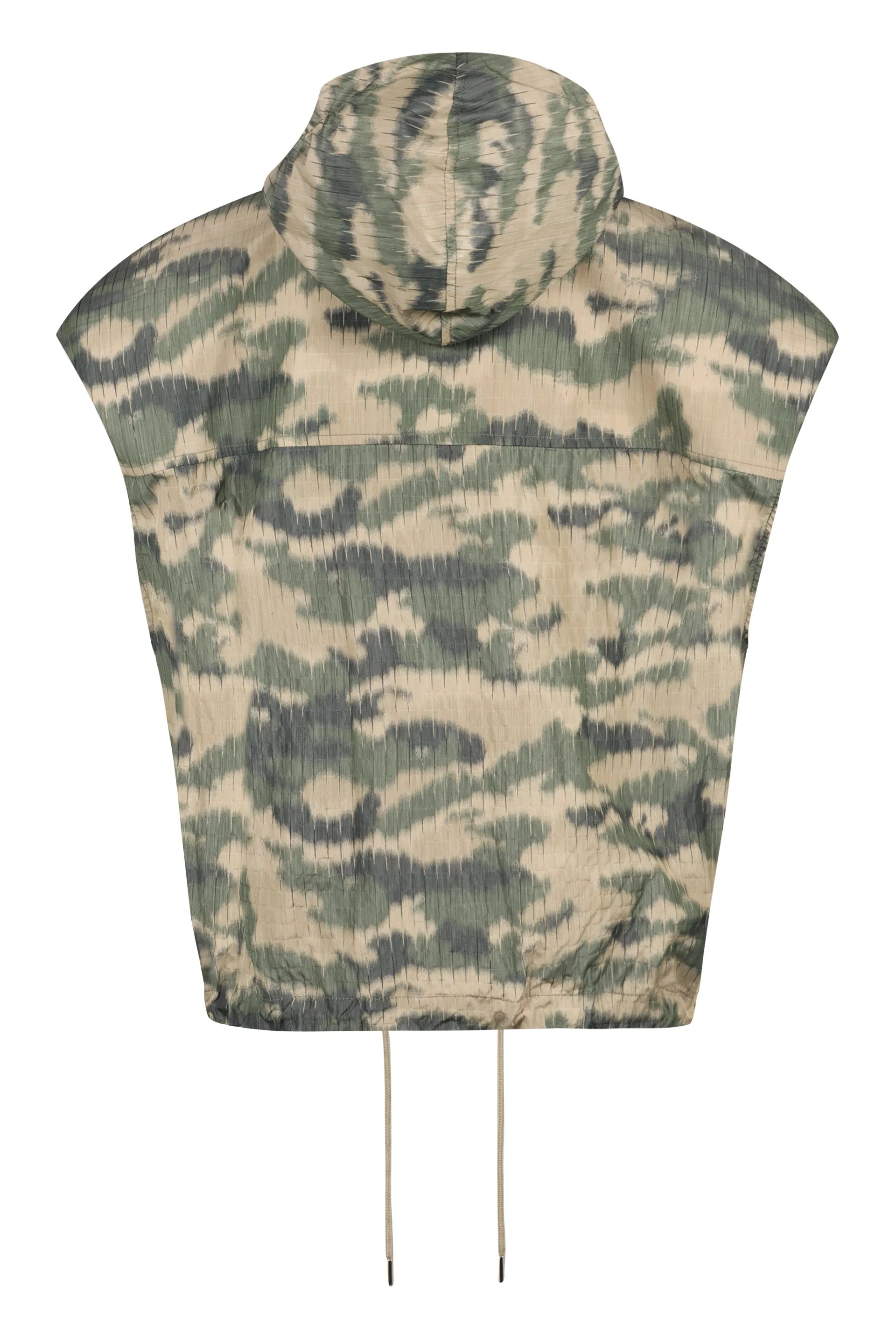 Halfboy Gilet in nylon con cappuccio