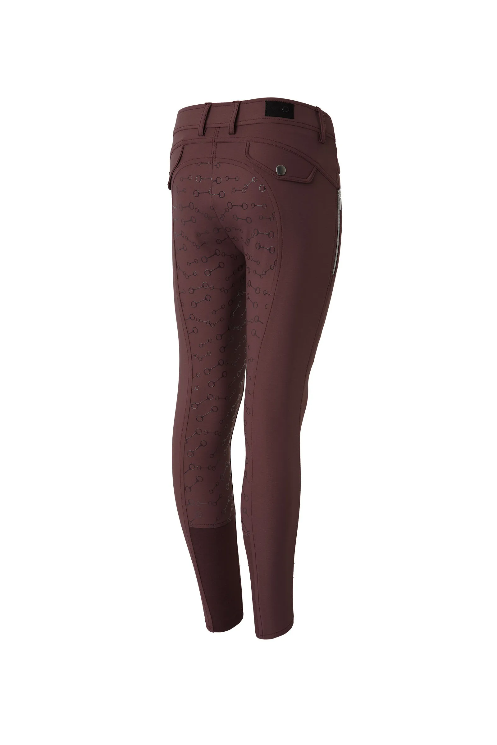 Horze Andrea Pantaloni da equitazione a vita alta con full seat in silicone da bambini