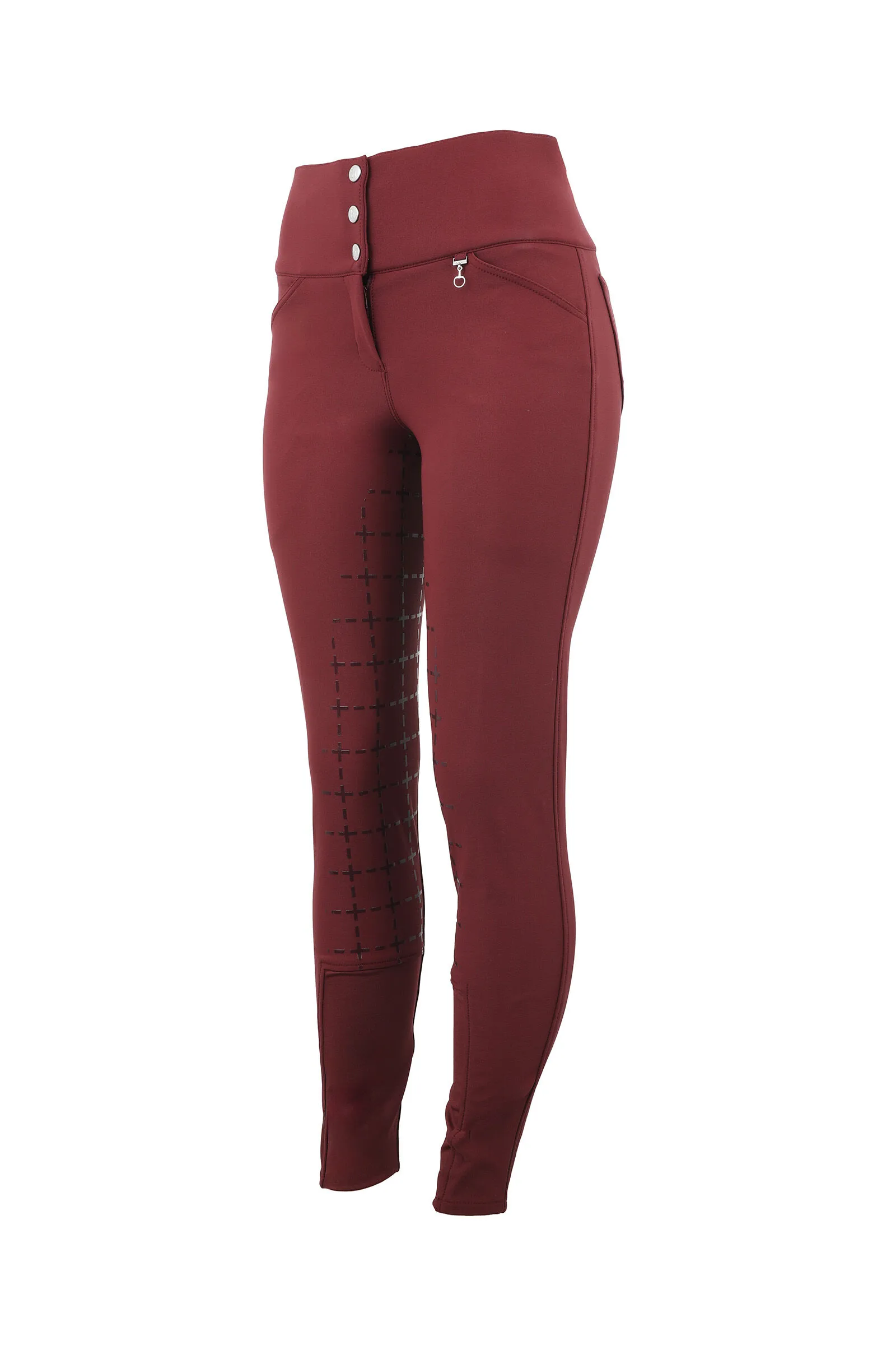 Horze Desiree Pantaloni da equitazione in silicone FS a vita alta donna