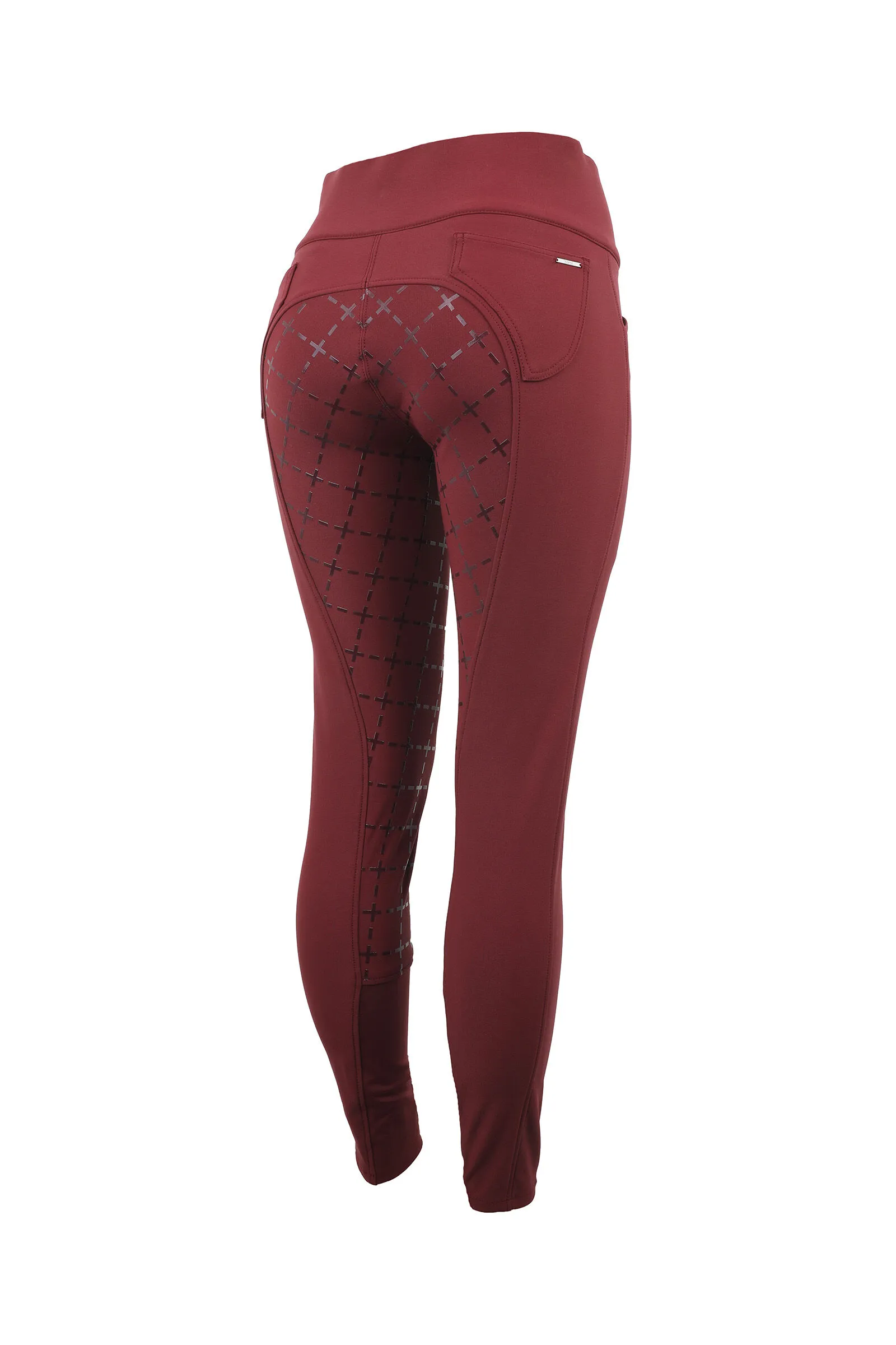 Horze Desiree Pantaloni da equitazione in silicone FS a vita alta donna