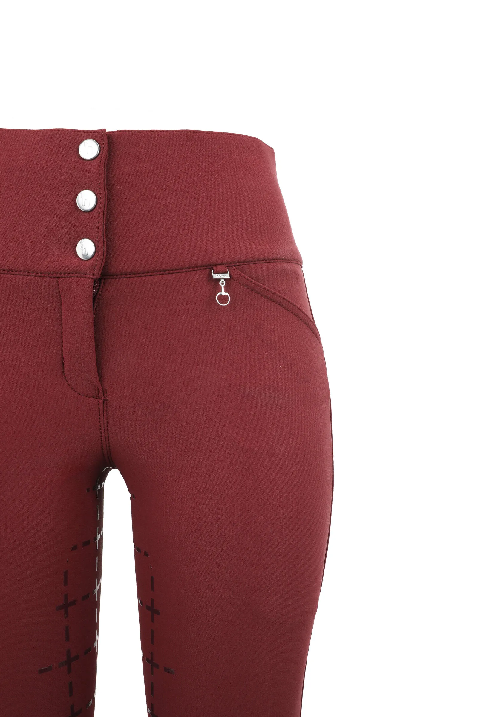 Horze Desiree Pantaloni da equitazione in silicone FS a vita alta donna