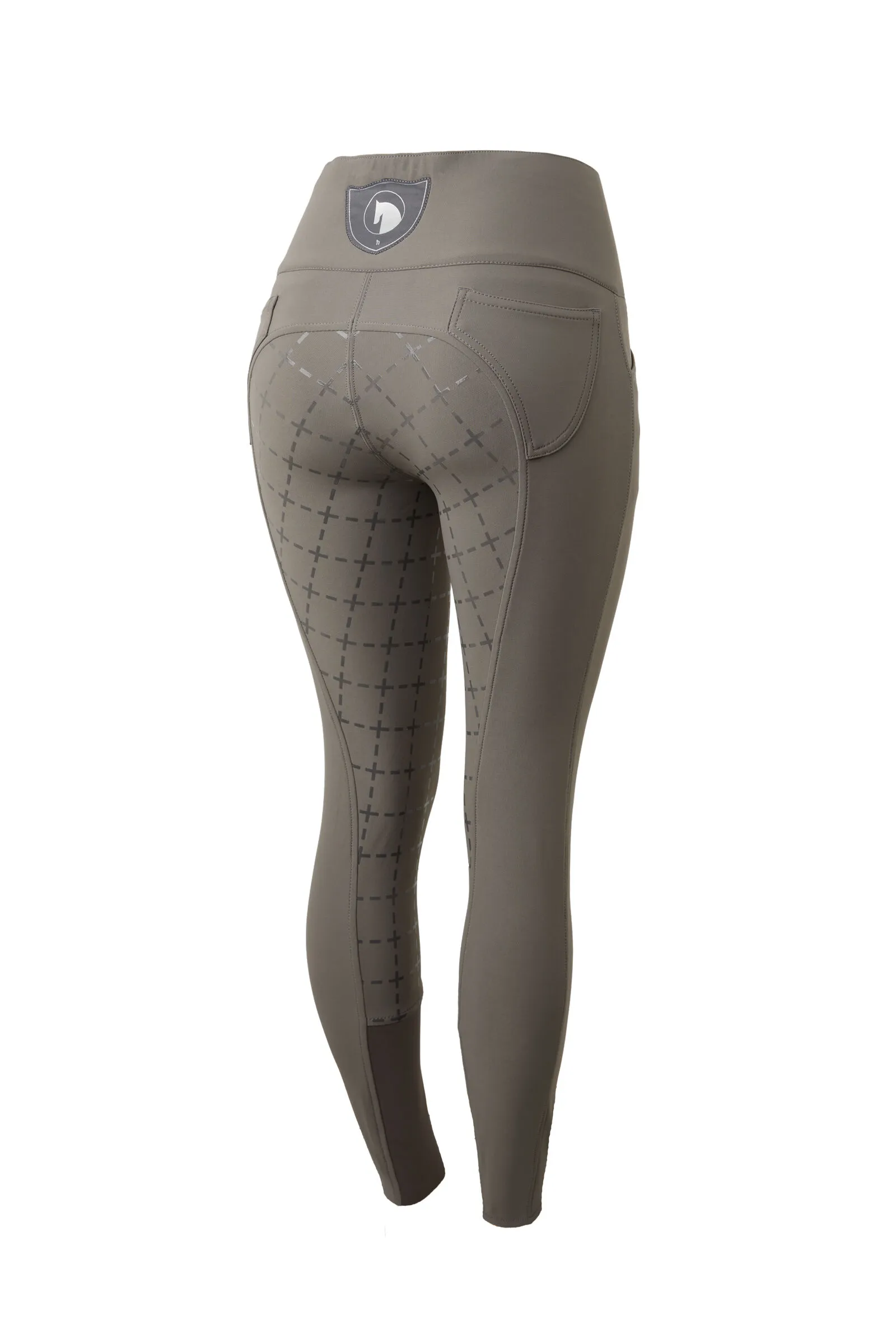 Horze Desiree Pantaloni da equitazione in silicone FS a vita alta donna