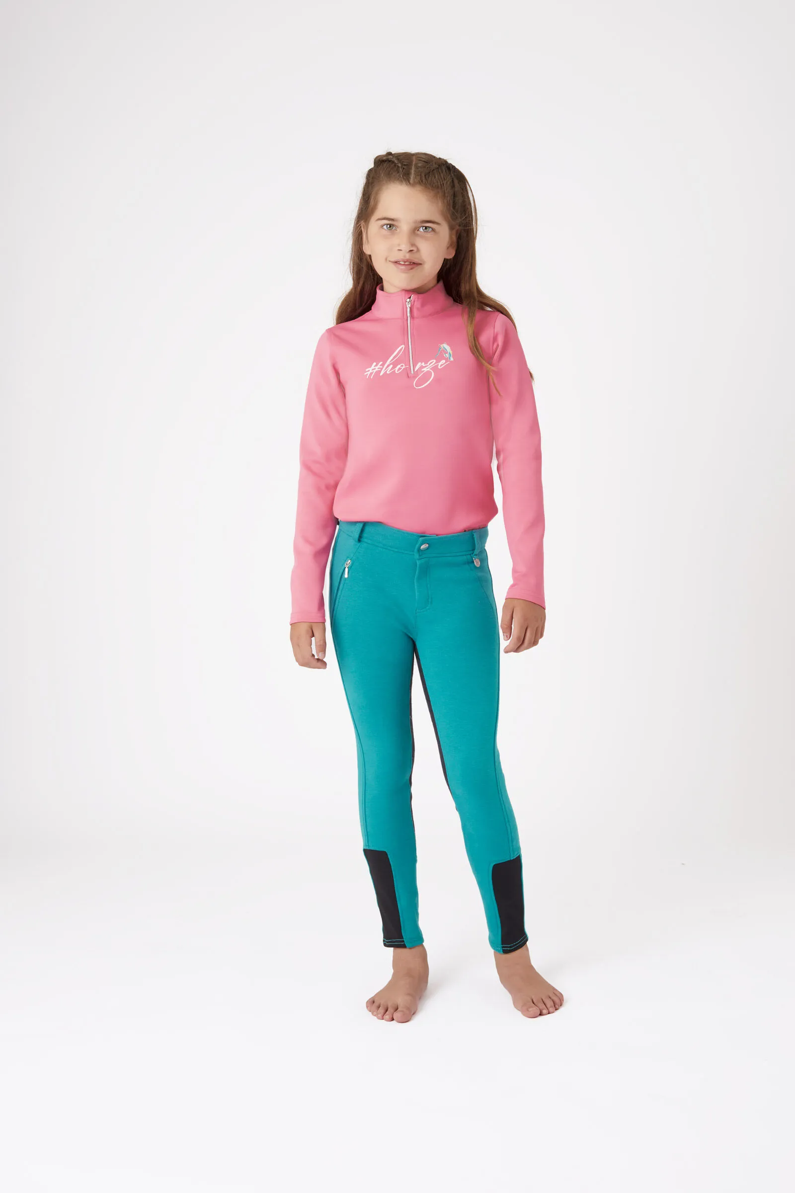 Horze Felina Pantaloni da equitazione in cotone per bambini