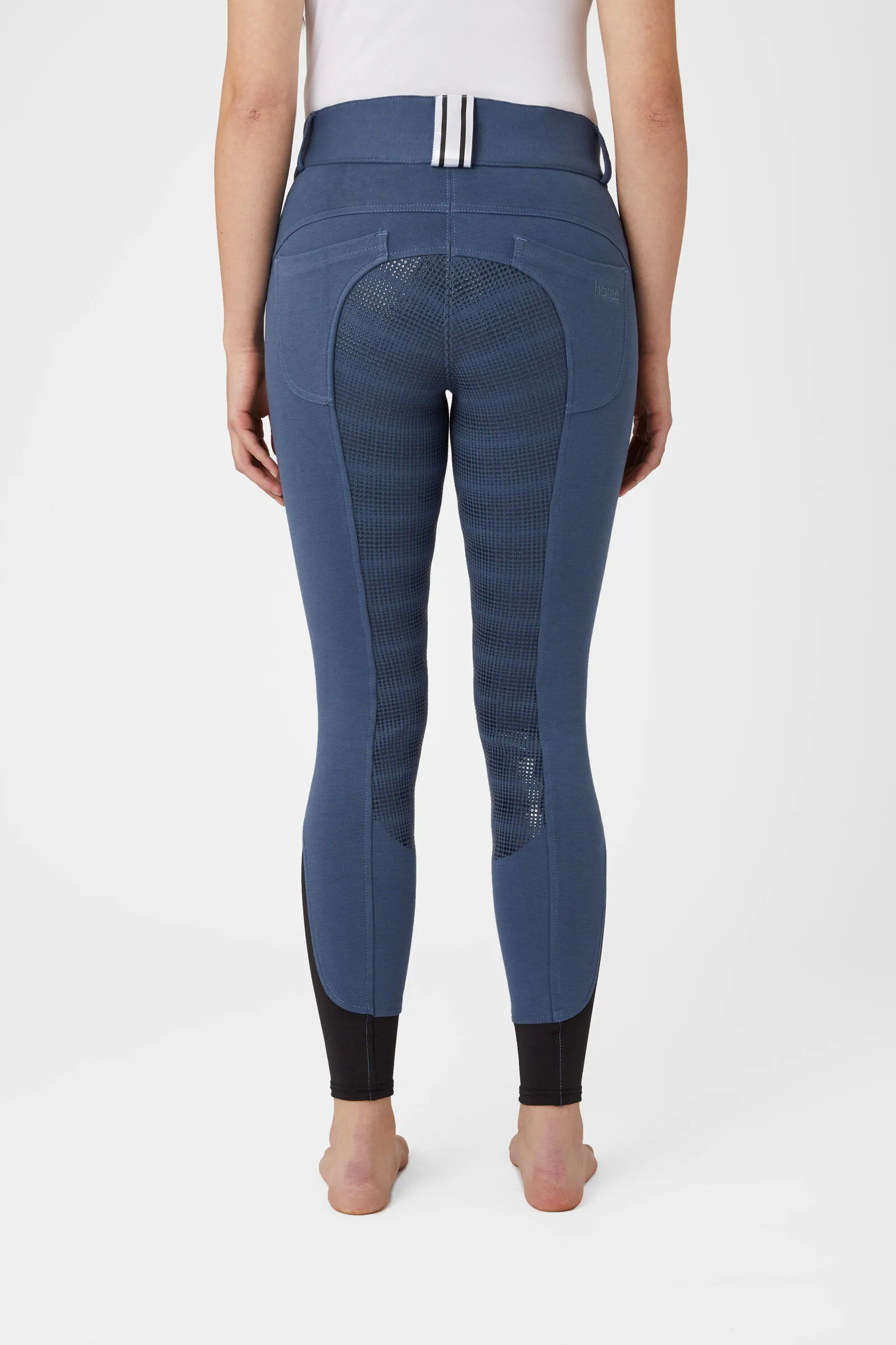 Horze Pantaloni da equitazione per donna, con full seat e passanti per cintura