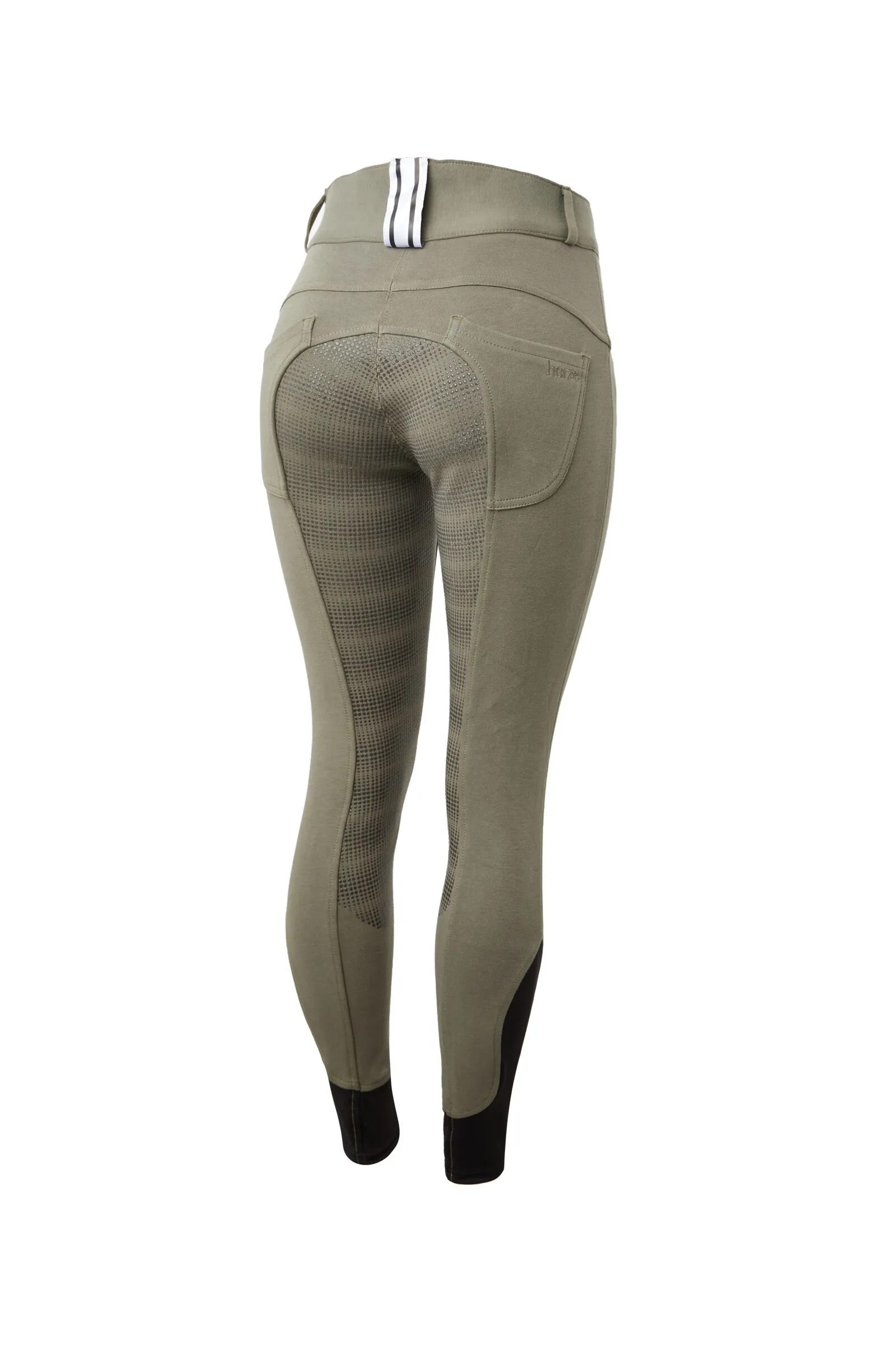 Horze Pantaloni da equitazione per donna, con full seat e passanti per cintura