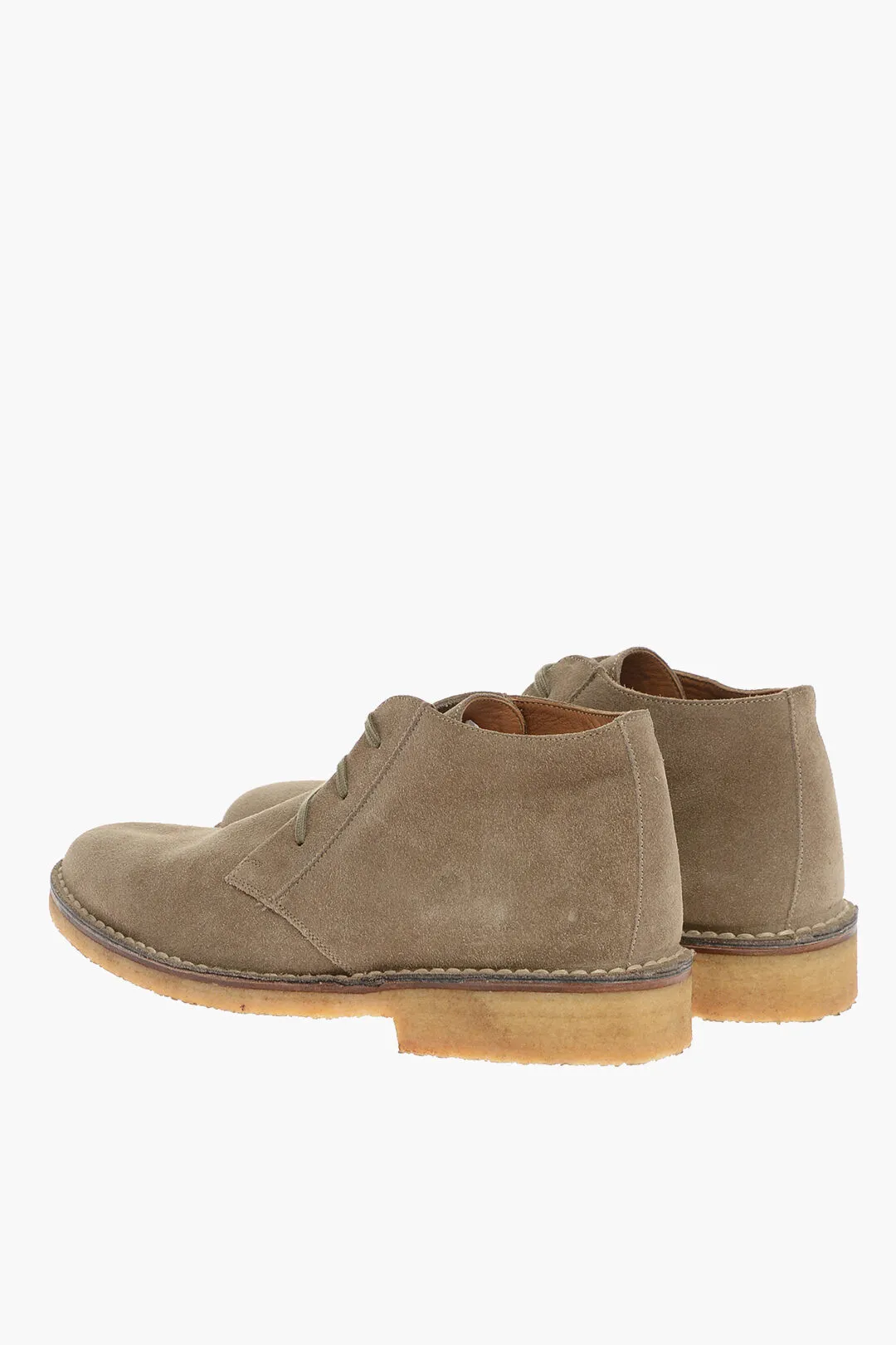 ID Polacchine in Suede con Suola in Gomma