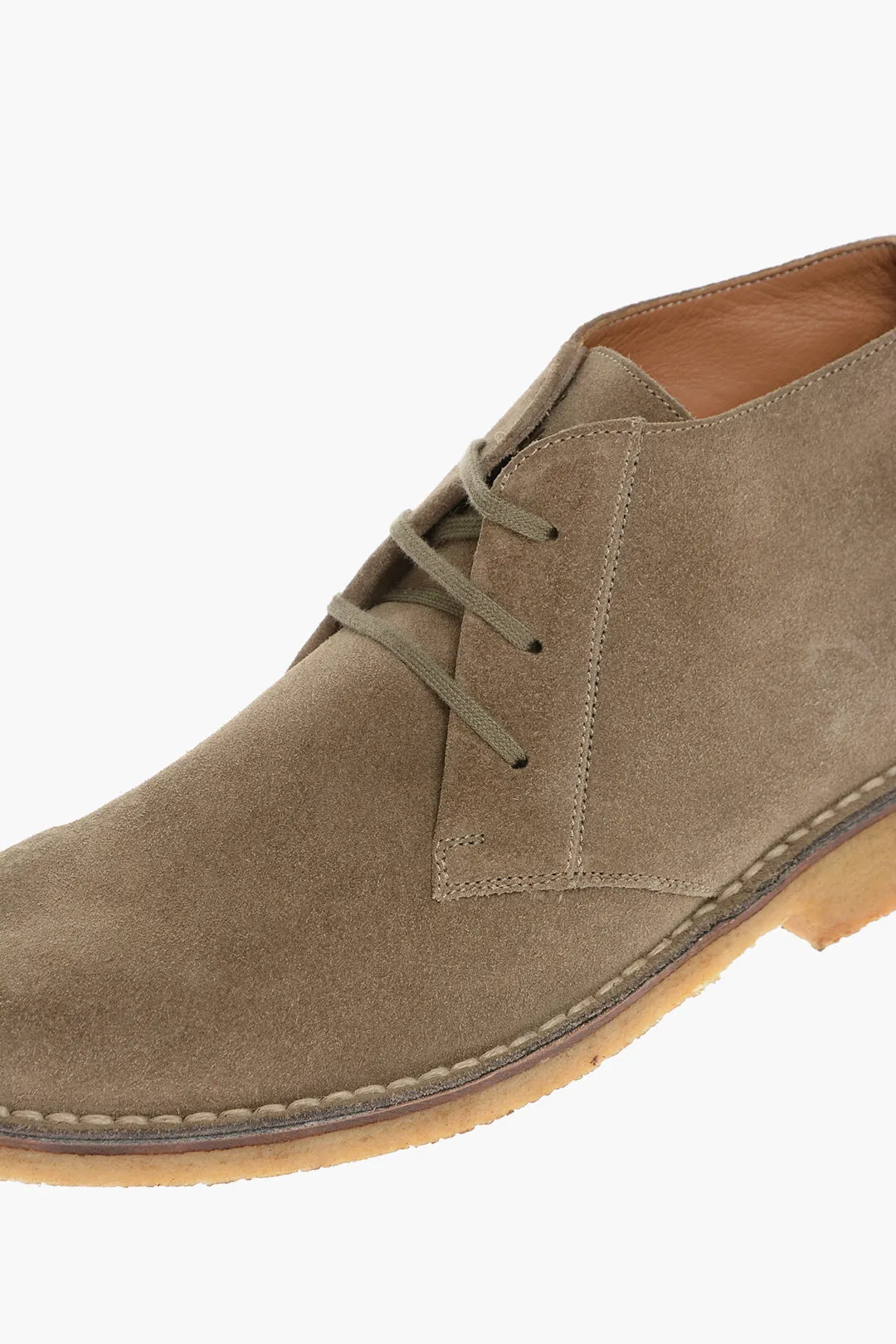 ID Polacchine in Suede con Suola in Gomma