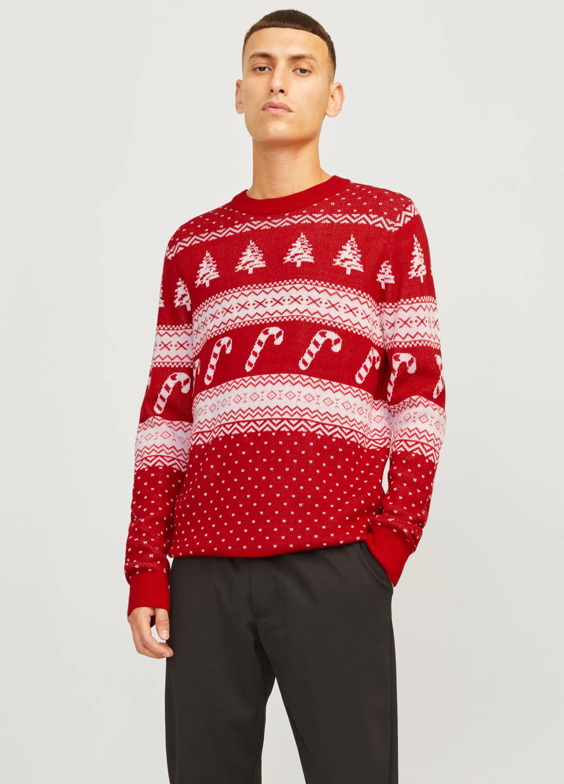 JACK & JONES  Pullover girocollo a maniche lunghe uomo