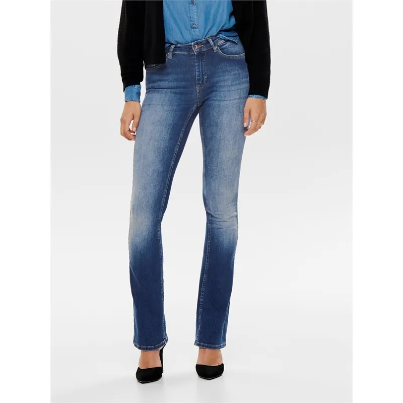 Jeans donna elasticizzato a zampa Only