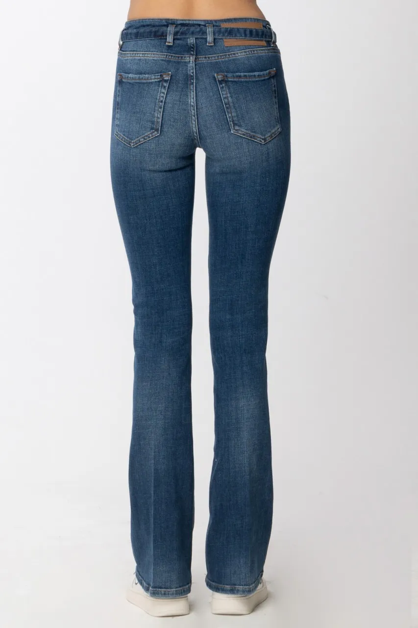 Jeans Flora a zampa BLU-ZAFFIRO STELLA