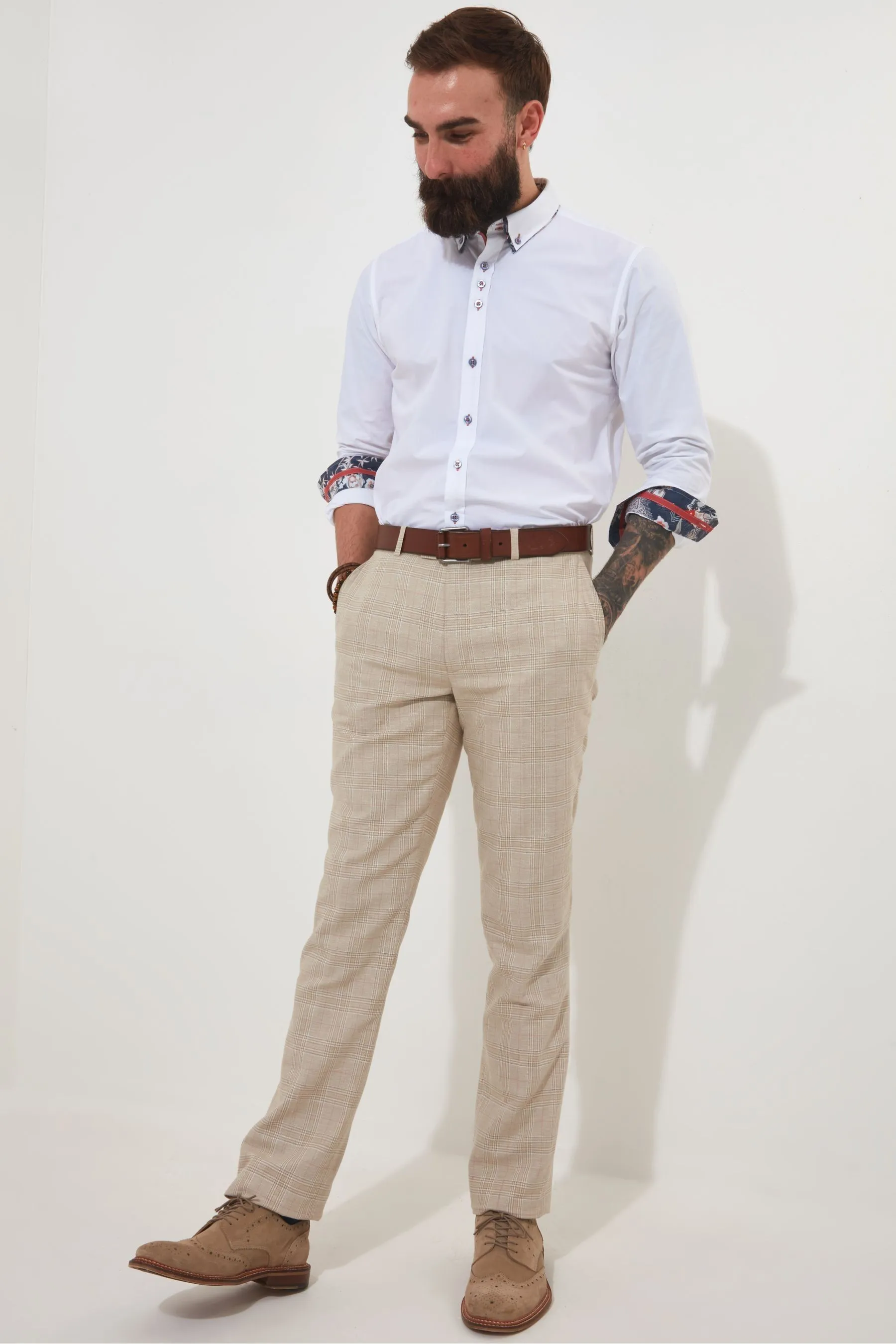 Joe Browns regular  - Completo A quadri gamba dritta: Pantaloni