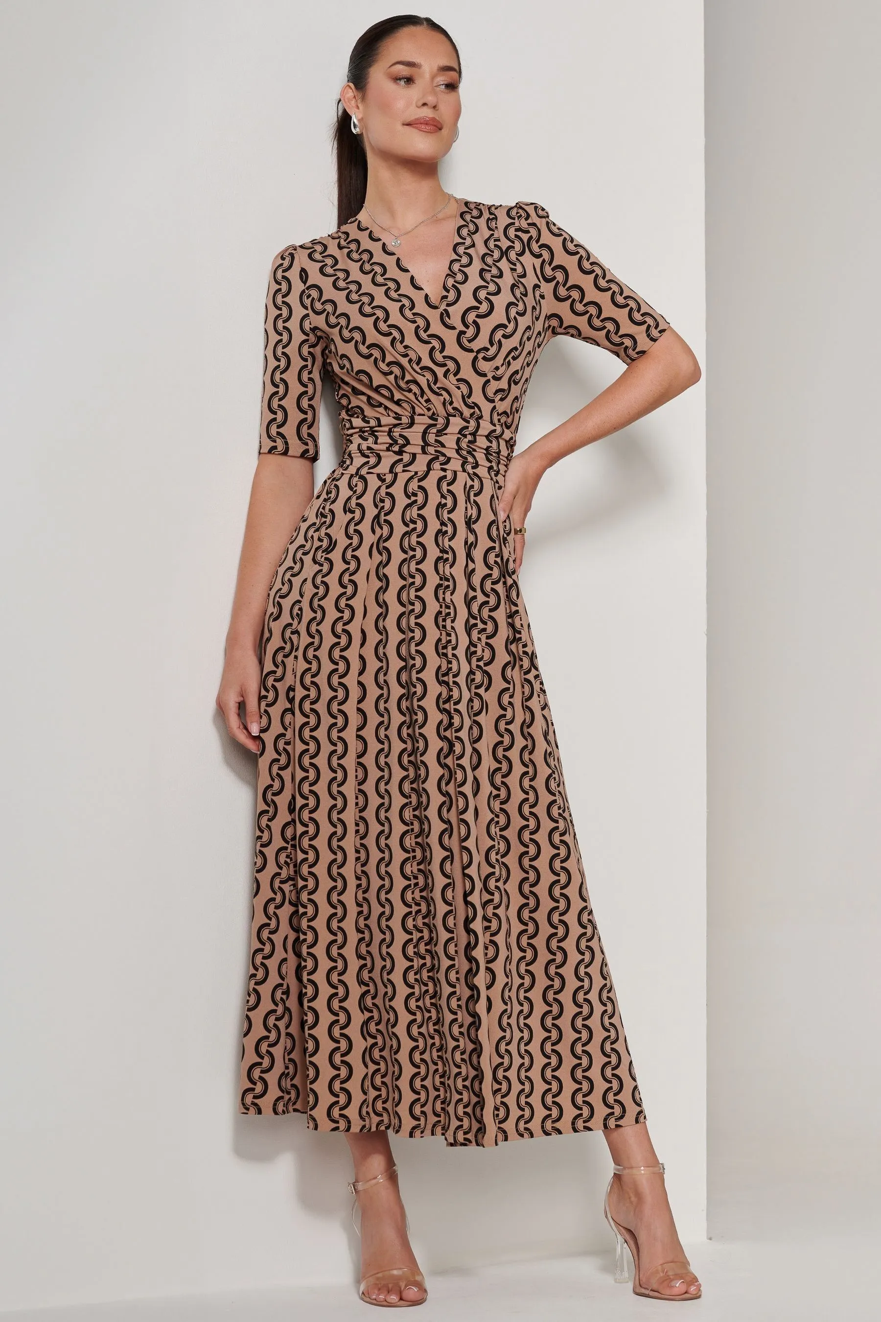 Jolie Moi - Karmie - Abito maxi in jersey con A pieghe