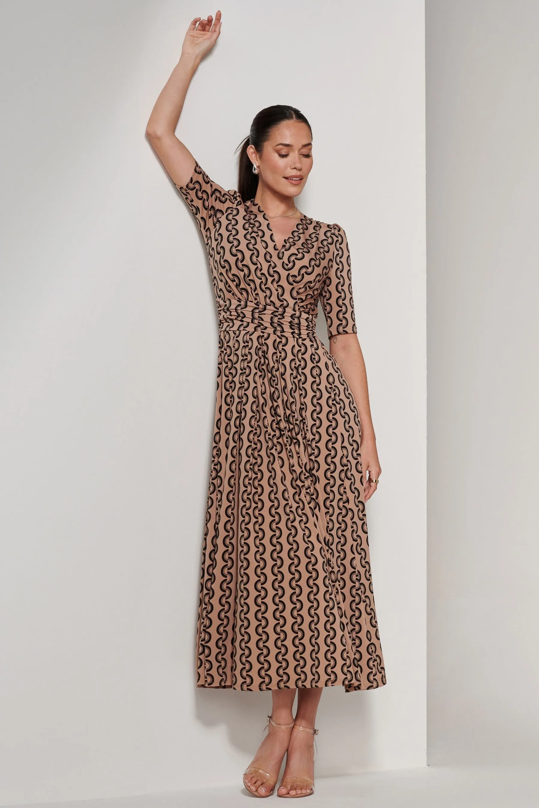 Jolie Moi - Karmie - Abito maxi in jersey con A pieghe