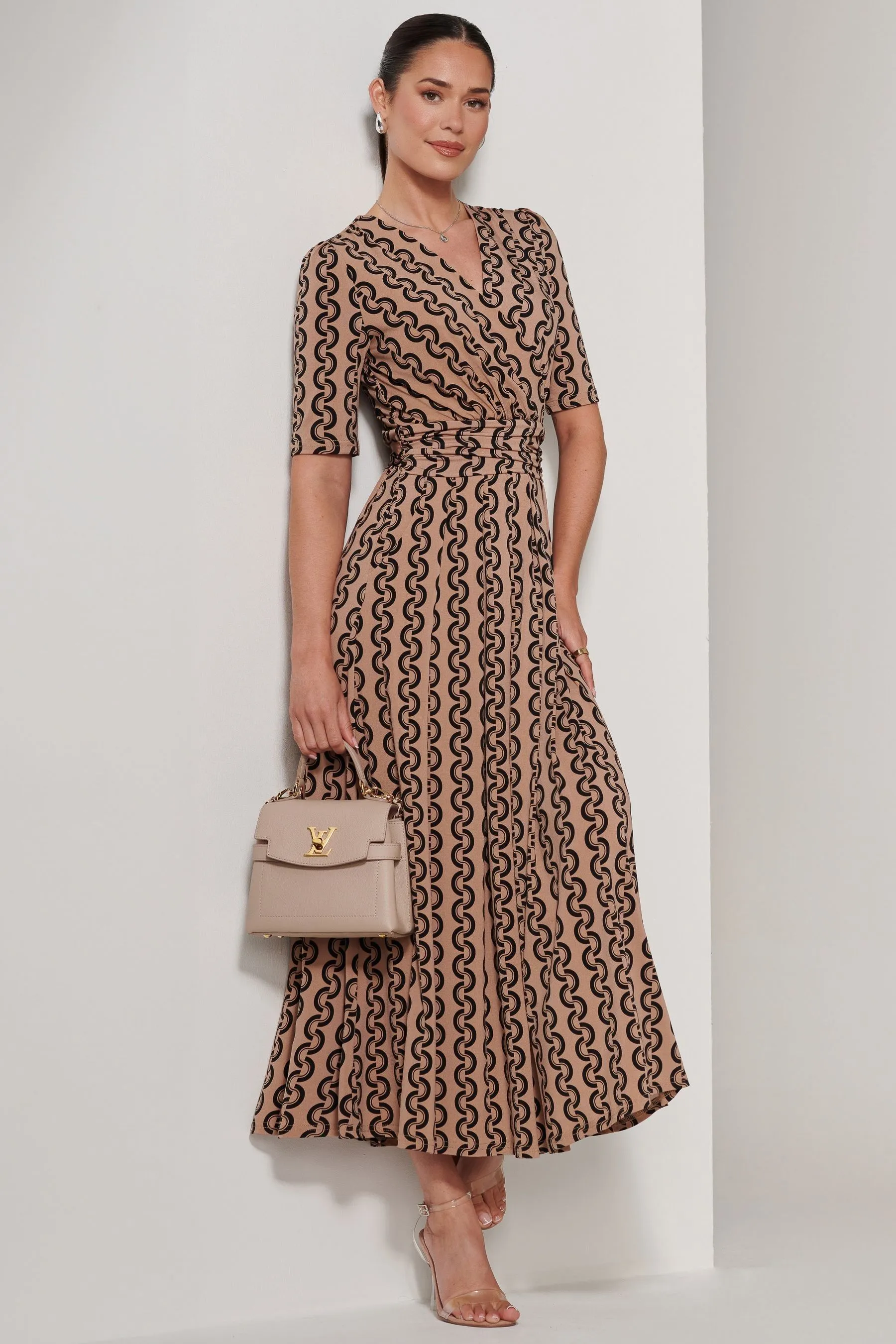 Jolie Moi - Karmie - Abito maxi in jersey con A pieghe