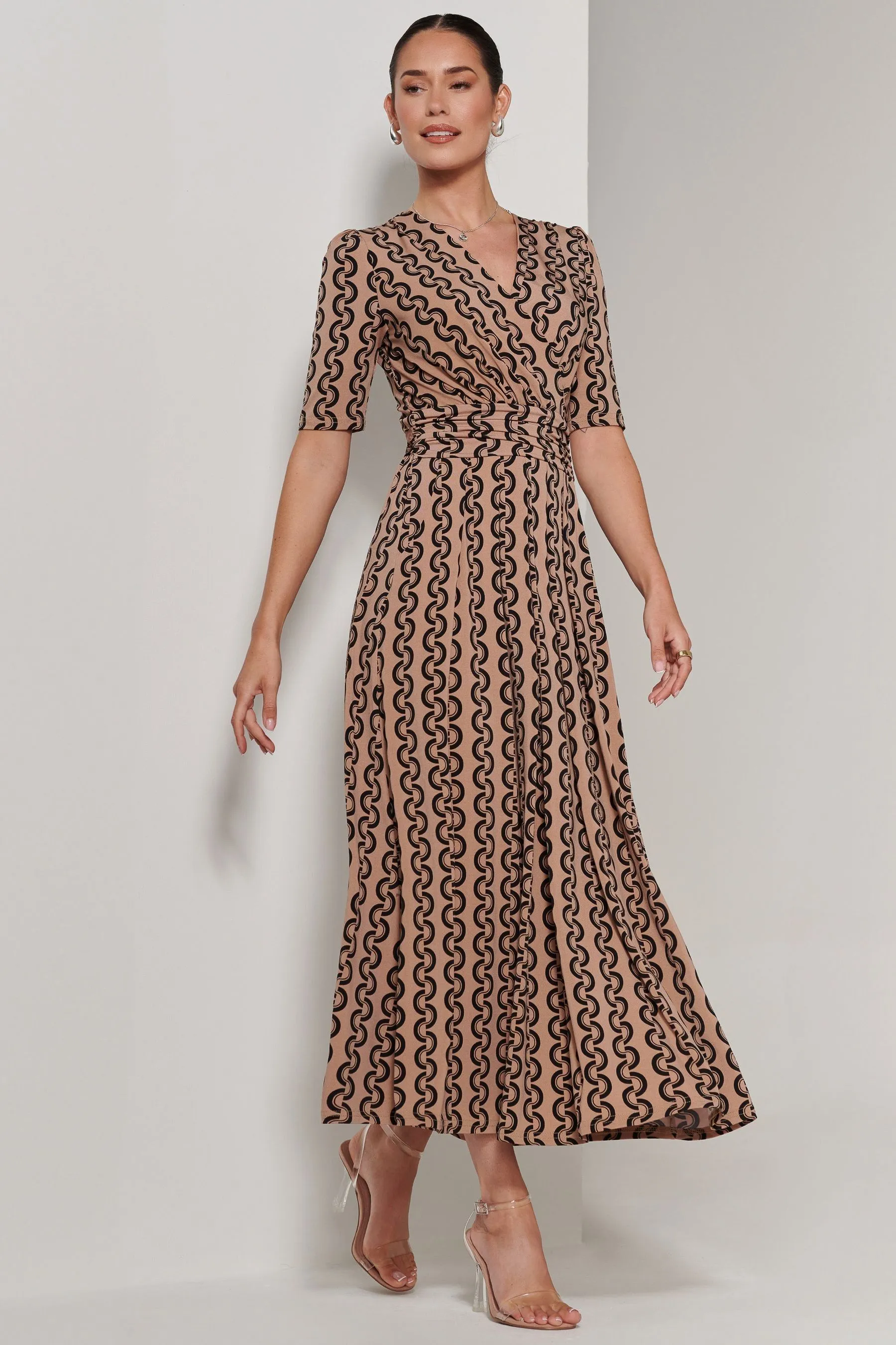 Jolie Moi - Karmie - Abito maxi in jersey con A pieghe