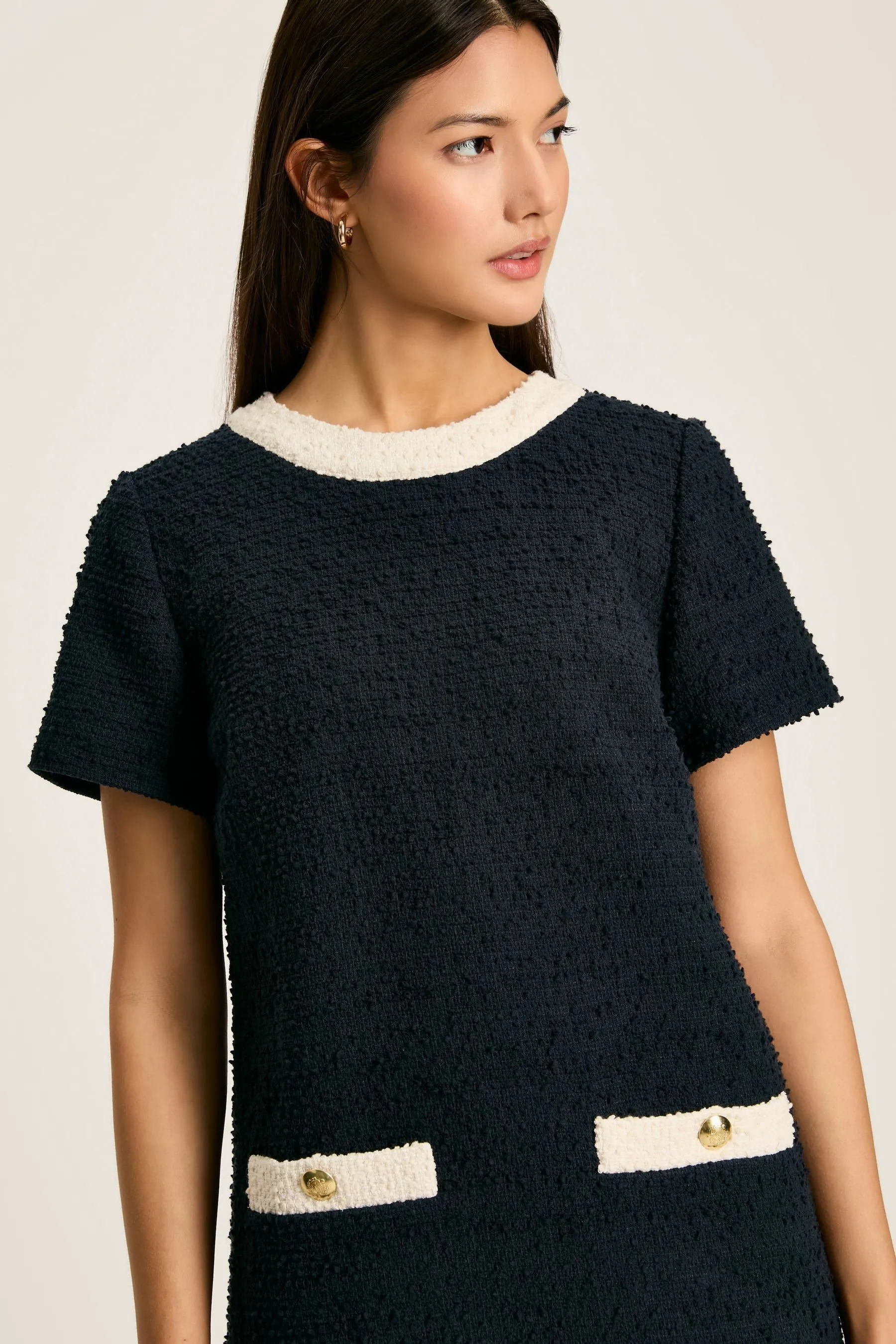 Joules - Celeste - Abito corto in bouclé
