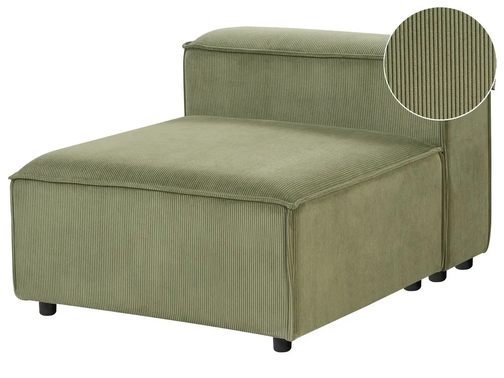 Jumbo Cord 1-Seat Section Green ARDAL