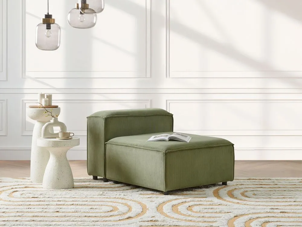 Jumbo Cord 1-Seat Section Green ARDAL