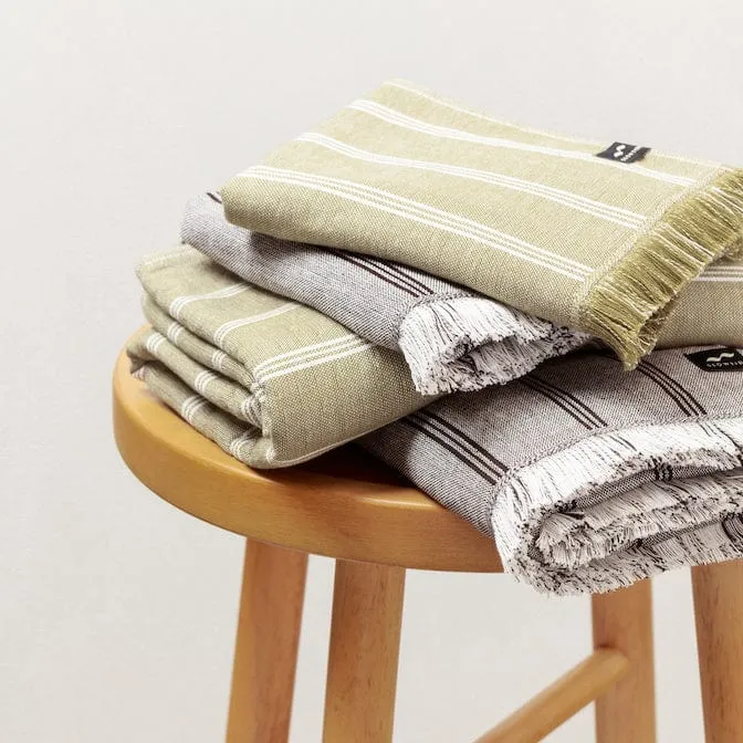 KOKO BATH HAND TOWEL - OLIVE