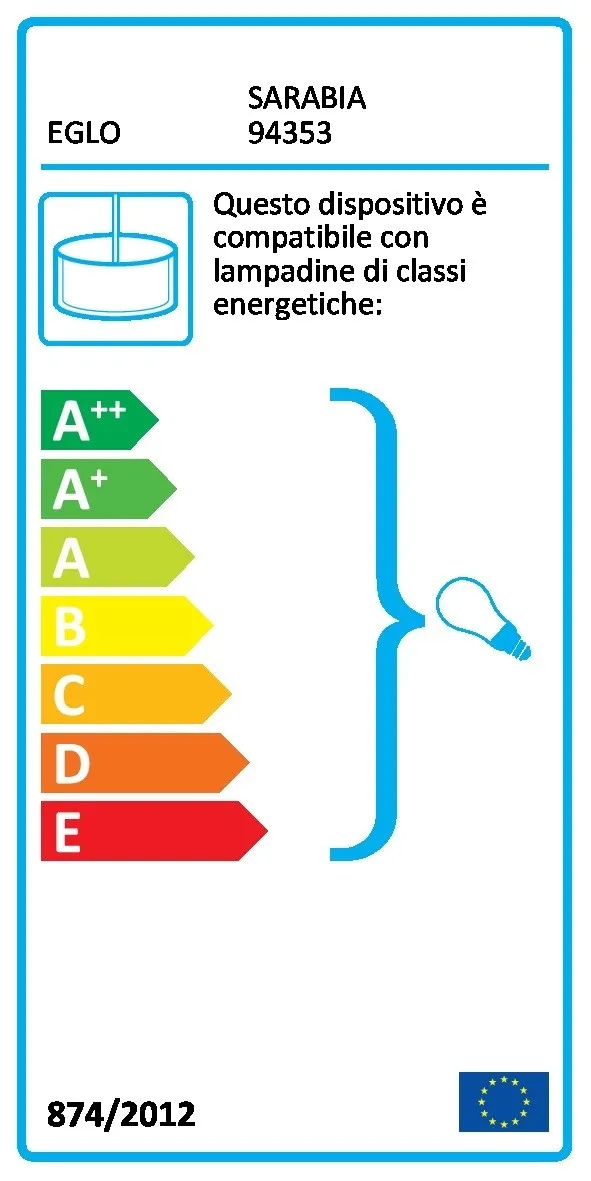 Lampada a sospensione Sarabia Ø 275 mm