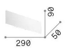 Lampada da Parete ZIG ZAG 4000K 1550lm IP20 Bianca Ideal Lux 277233