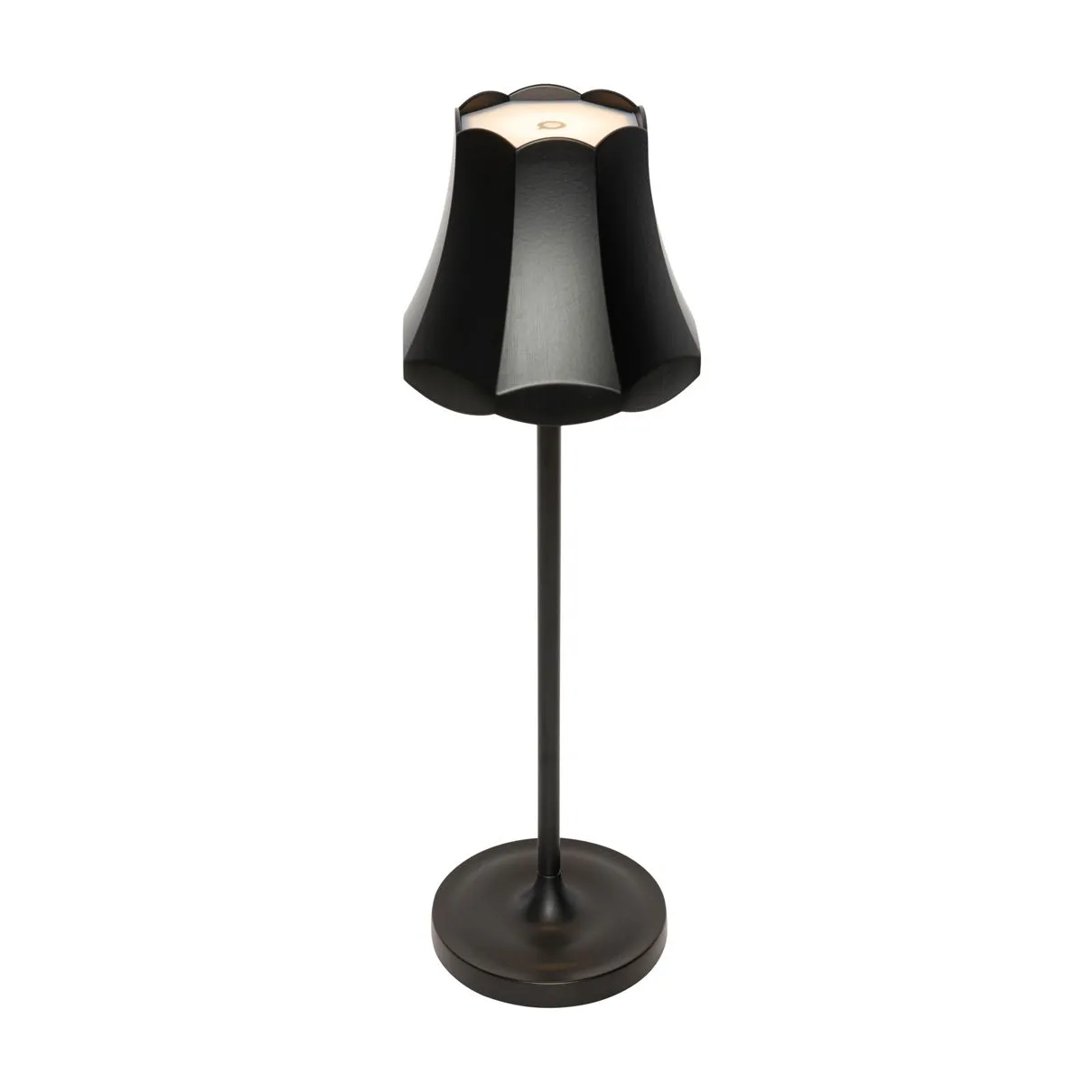 Lampada da tavolo retrò ricaricabile IP44 nera - Granny