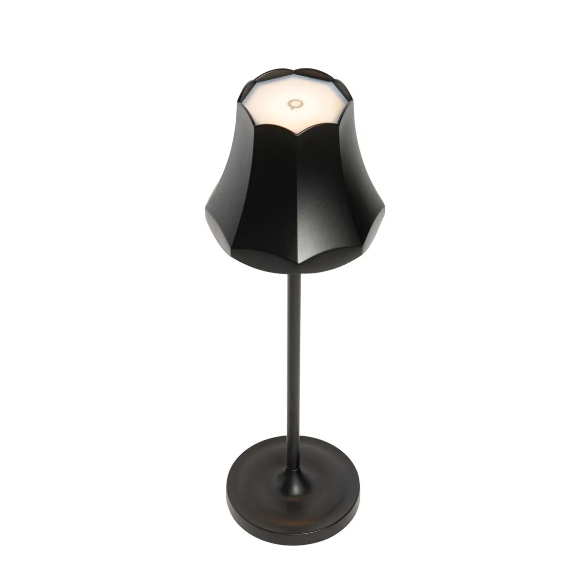 Lampada da tavolo retrò ricaricabile IP44 nera - Granny