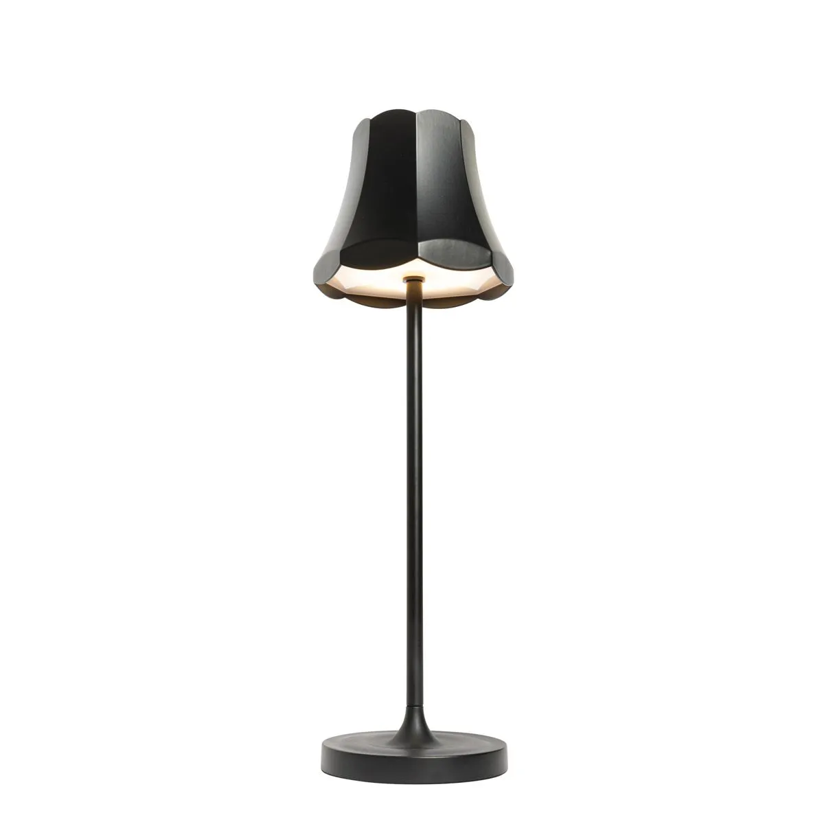 Lampada da tavolo retrò ricaricabile IP44 nera - Granny