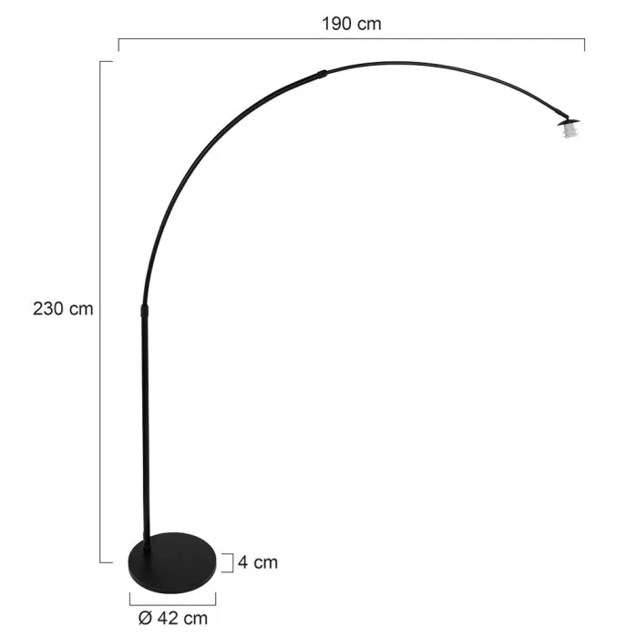 Lampada da terra Steinhauer Gramineus Nero, 1-Luce
